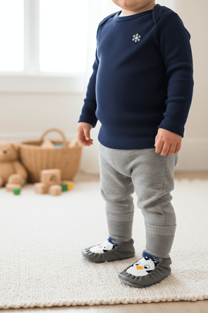 Kaydırmaz Deri Taban Rahat Bebek Çocuk Çarık Soket Çorap Patik Panduf Ev Anaokulu Ayakkabısı - soft renkli
