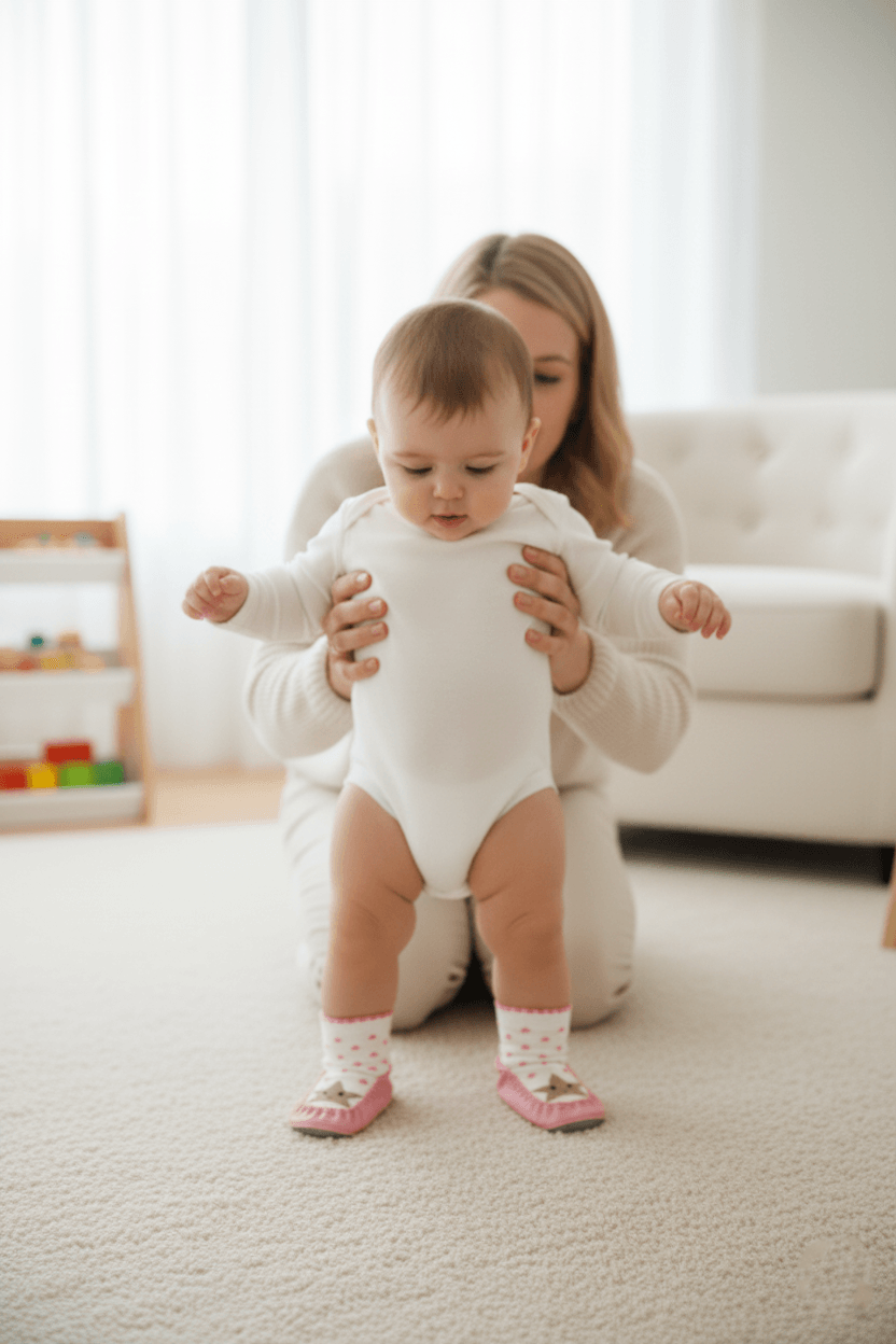 Kaydırmaz Deri Taban Rahat Bebek Çocuk Çarık Soket Çorap Patik Panduf Ev Anaokulu Ayakkabısı - açık pembe