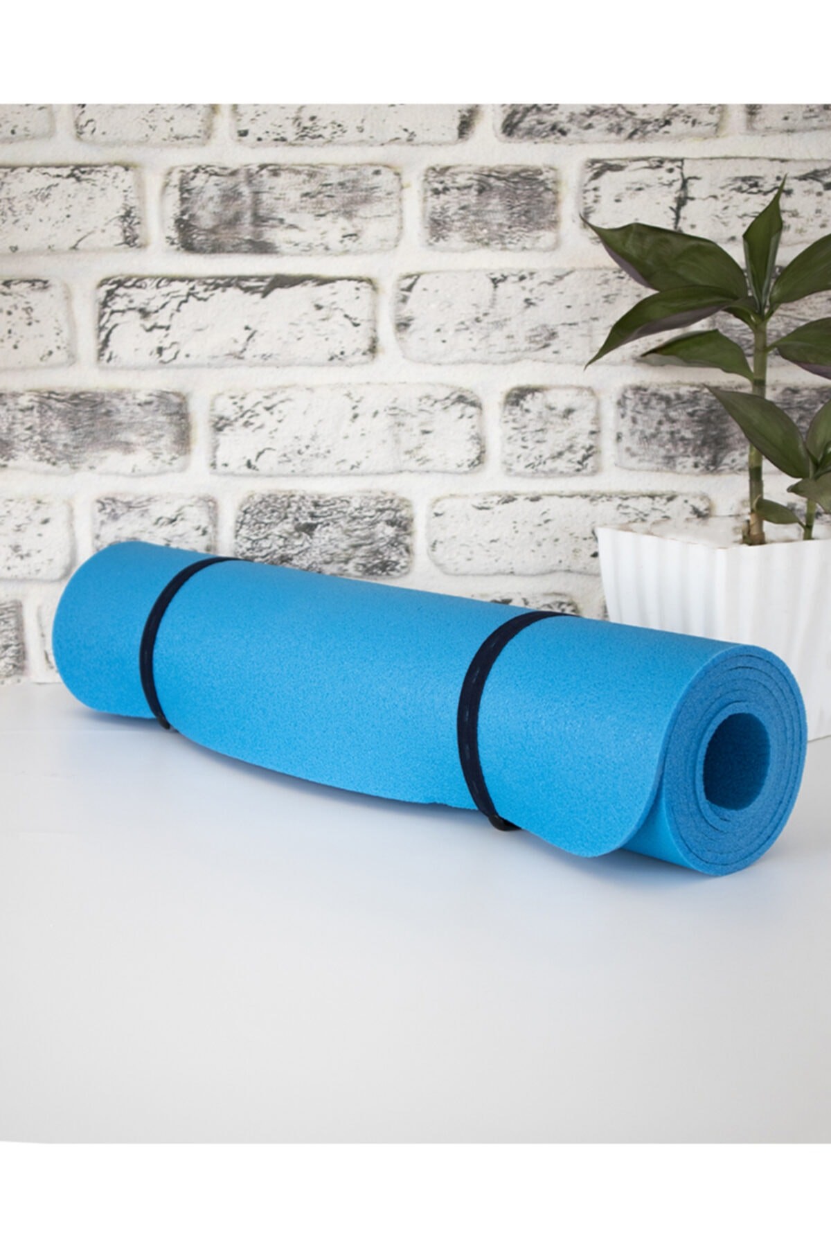 Mavi 5mm 60cm X 180cm Spor Kamp Minderi Yoga Pilates Matı