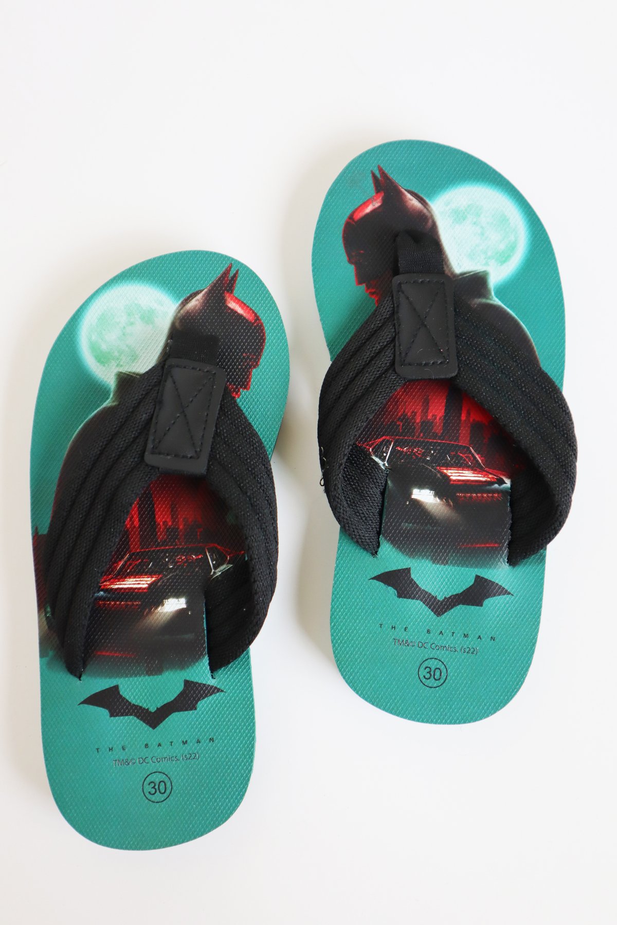 Erkek Çocuk Süper Kahraman Rahat Parmak Arası Plaj Terliği Flipflops