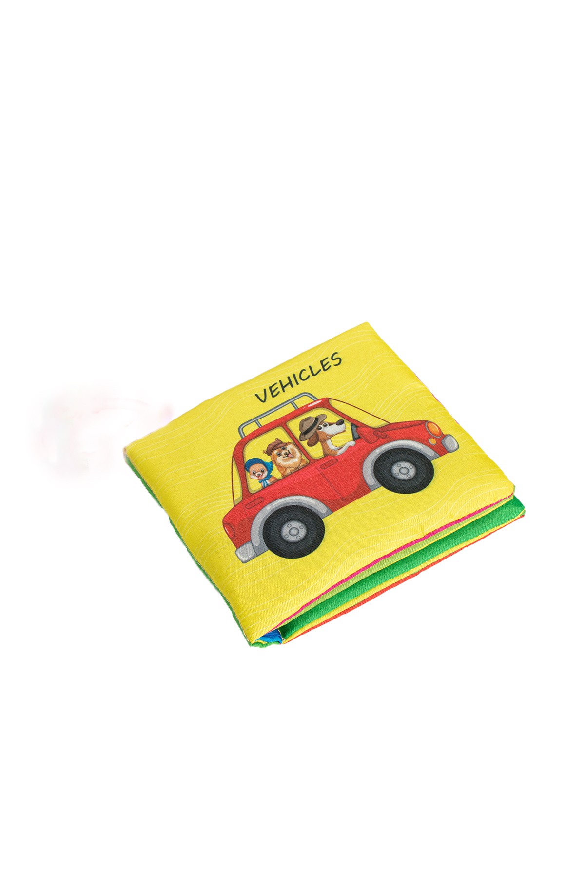 2'li Eğitici Hışırtılı Kumaş Bebeğimin İlk Kitabı Taşıtlar Meyveler