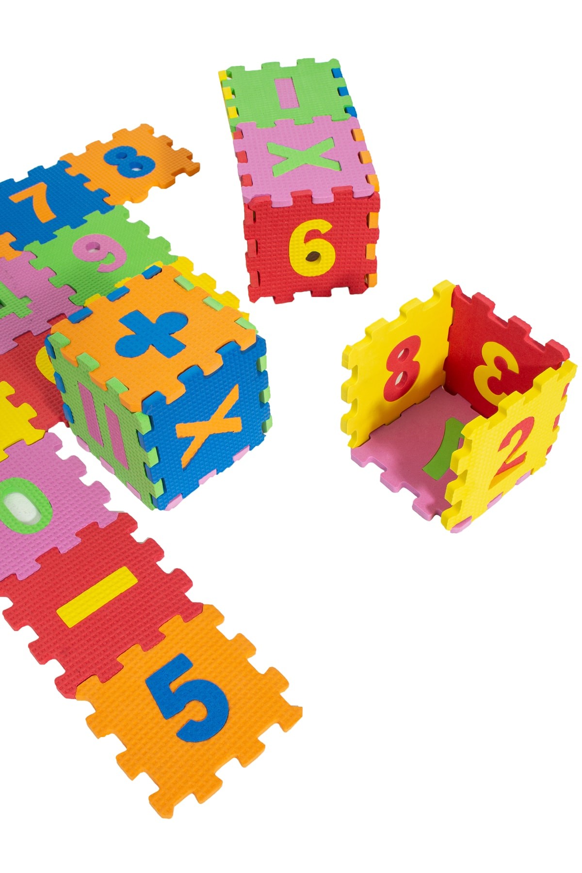 Rakam Ve Matematik Seti Eva Puzzle Eğitici Oyuncak Mini Yer Karosu