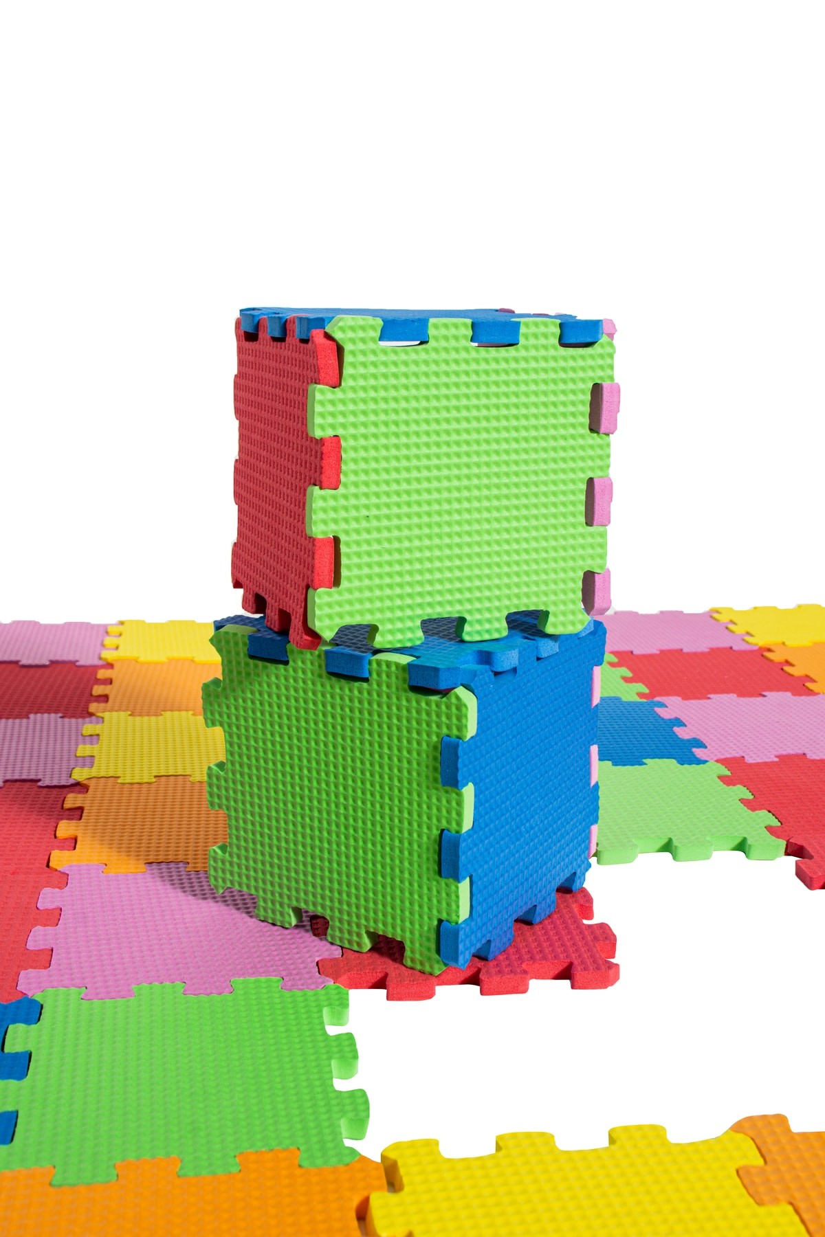 64 Parça Oyun Seti Eva Puzzle Mini Yer Karosu & Oyuncak