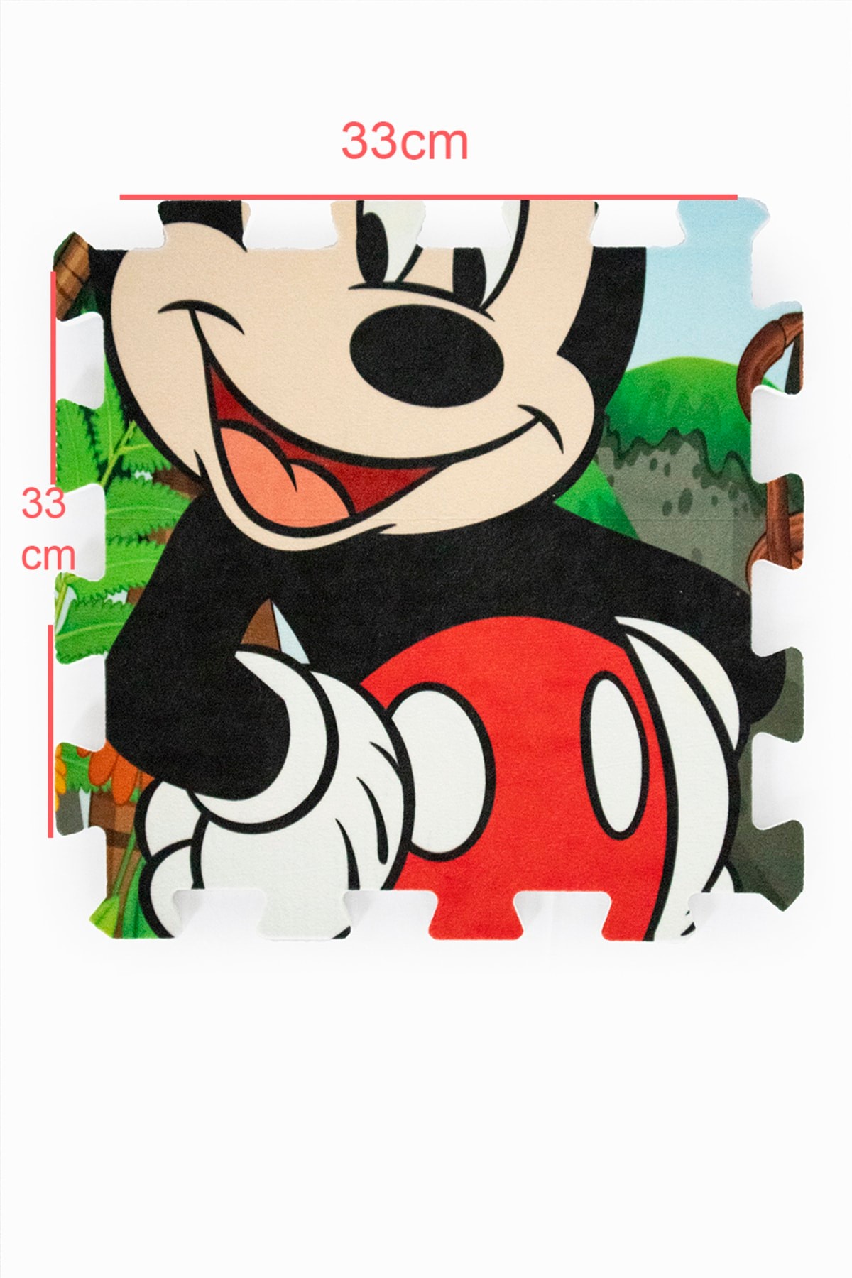 9 Parça Mickey Mouse Eğlendirici Keçe Kaplı Evamat Puzzle Yer Karosu Ve Oyun Halısı