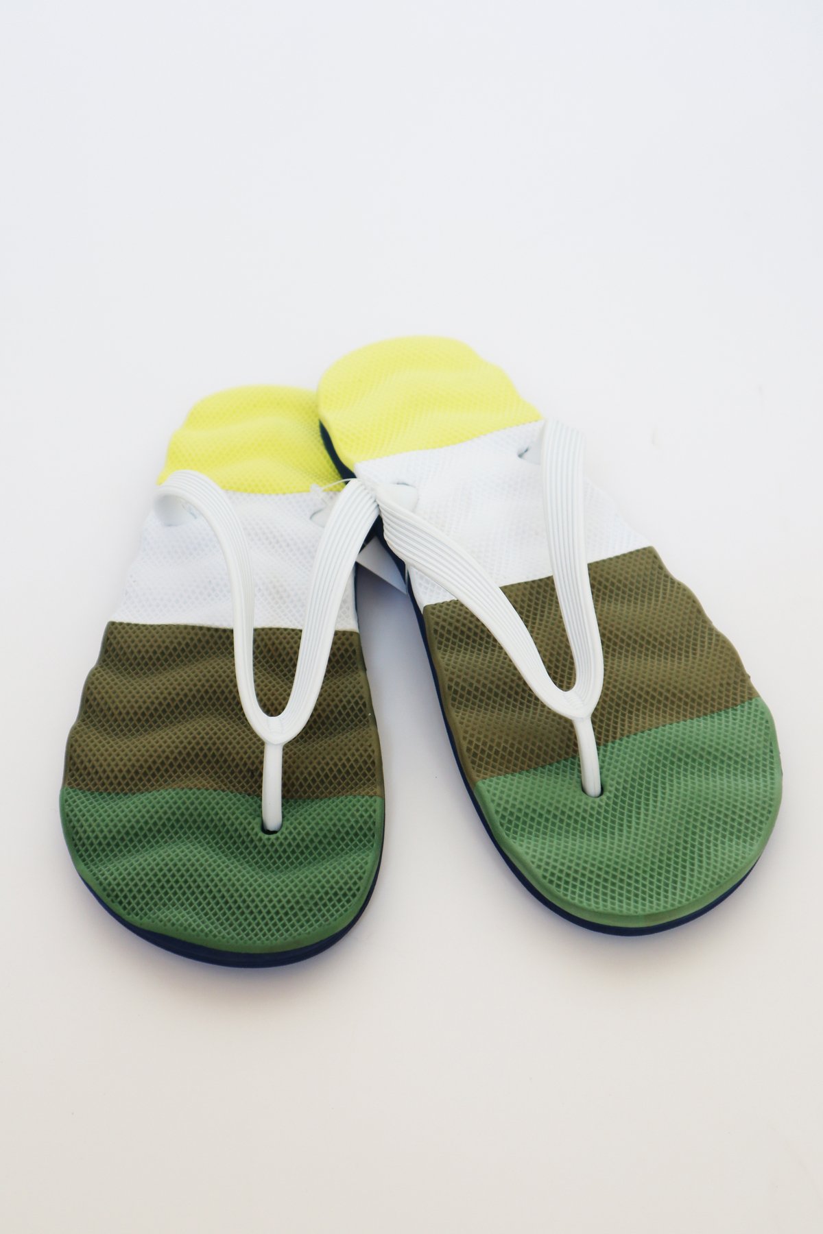 Erkek Rahat Dalgalı Parmak Arası Basic Plaj Terliği Flip Flops - yeşil