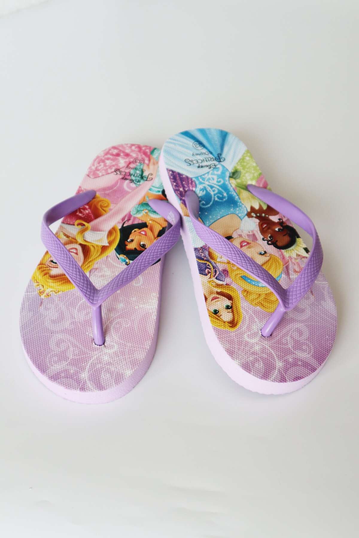 Kız Çocuk Prenses Parmak Arası Plaj Terlik Flip Flops - lila