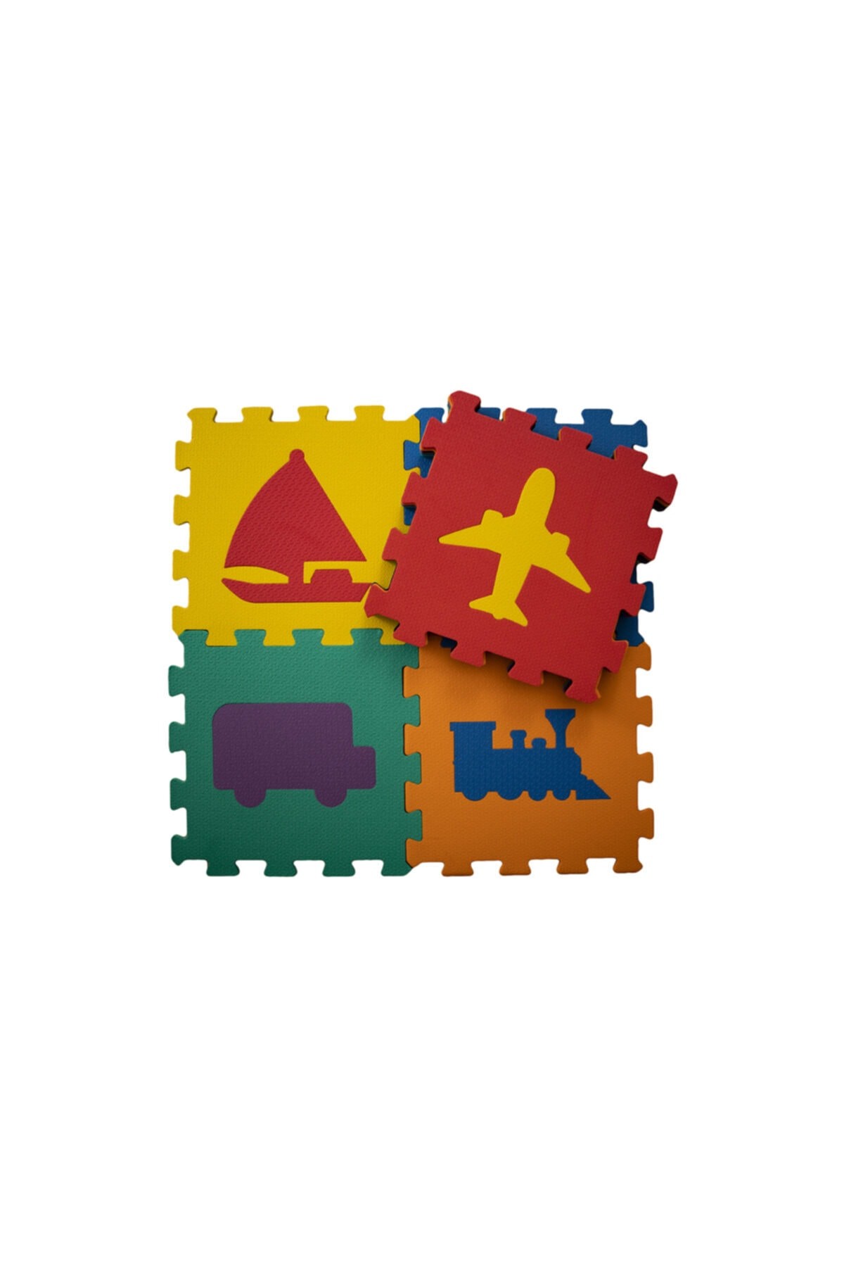 Taşıtlar Eğitici Evamat Puzzle Yer Karosu & Oyuncak