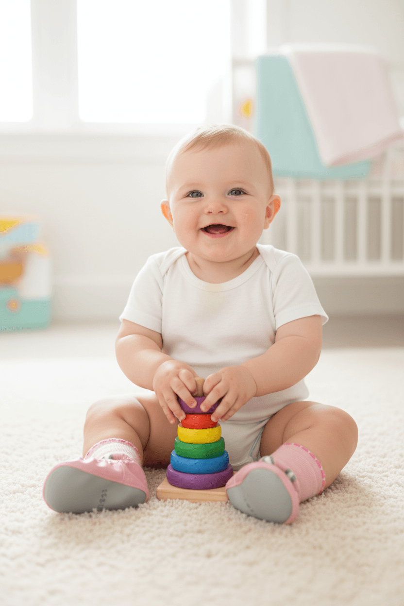 Kaydırmaz Deri Taban Rahat Bebek Çocuk Çarık Soket Çorap Patik Panduf Ev Anaokulu Ayakkabısı - pembe