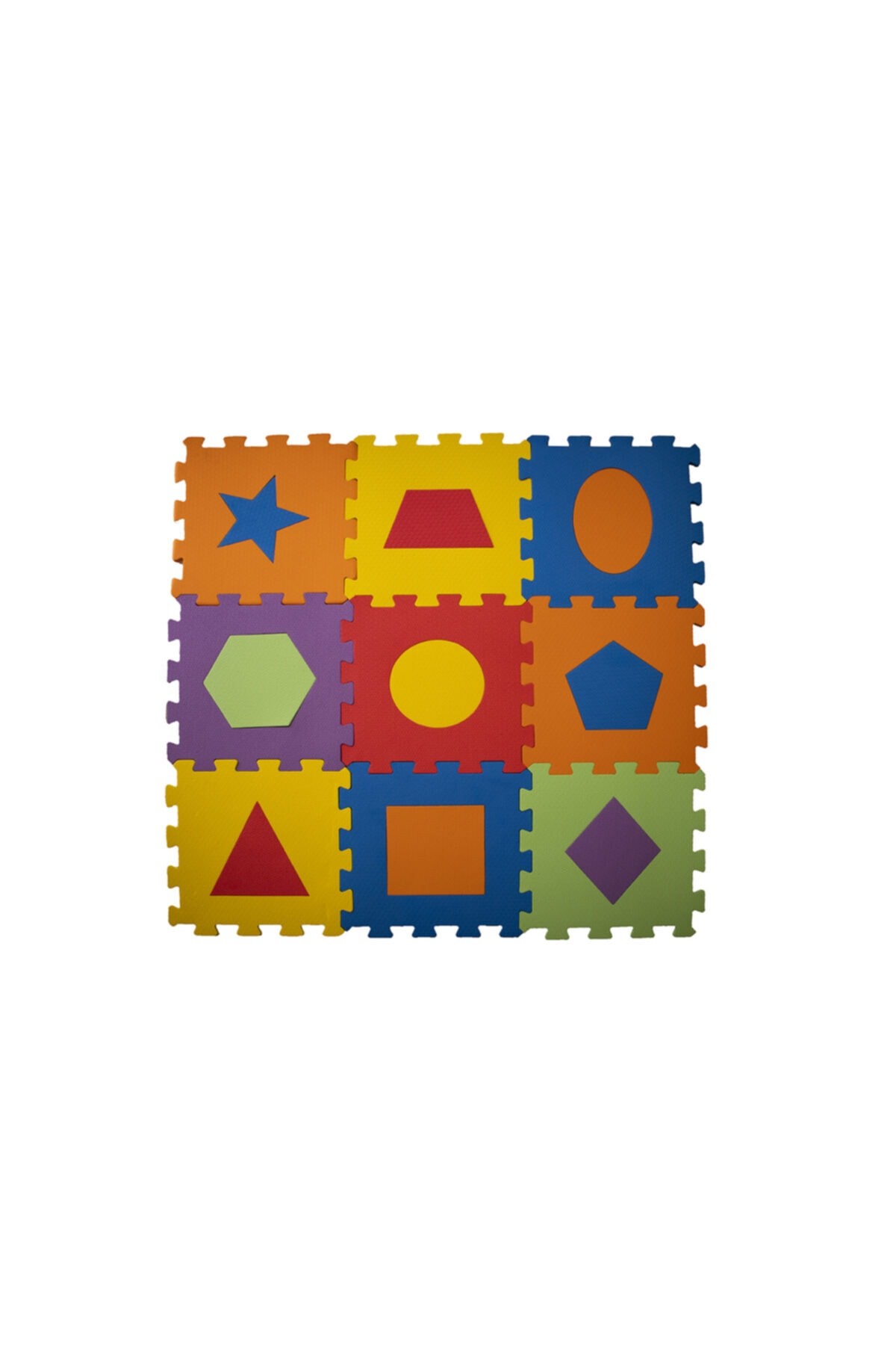 Geometrik Şekiller Eğitici Evamat Puzzle Yer Karosu & Oyuncak