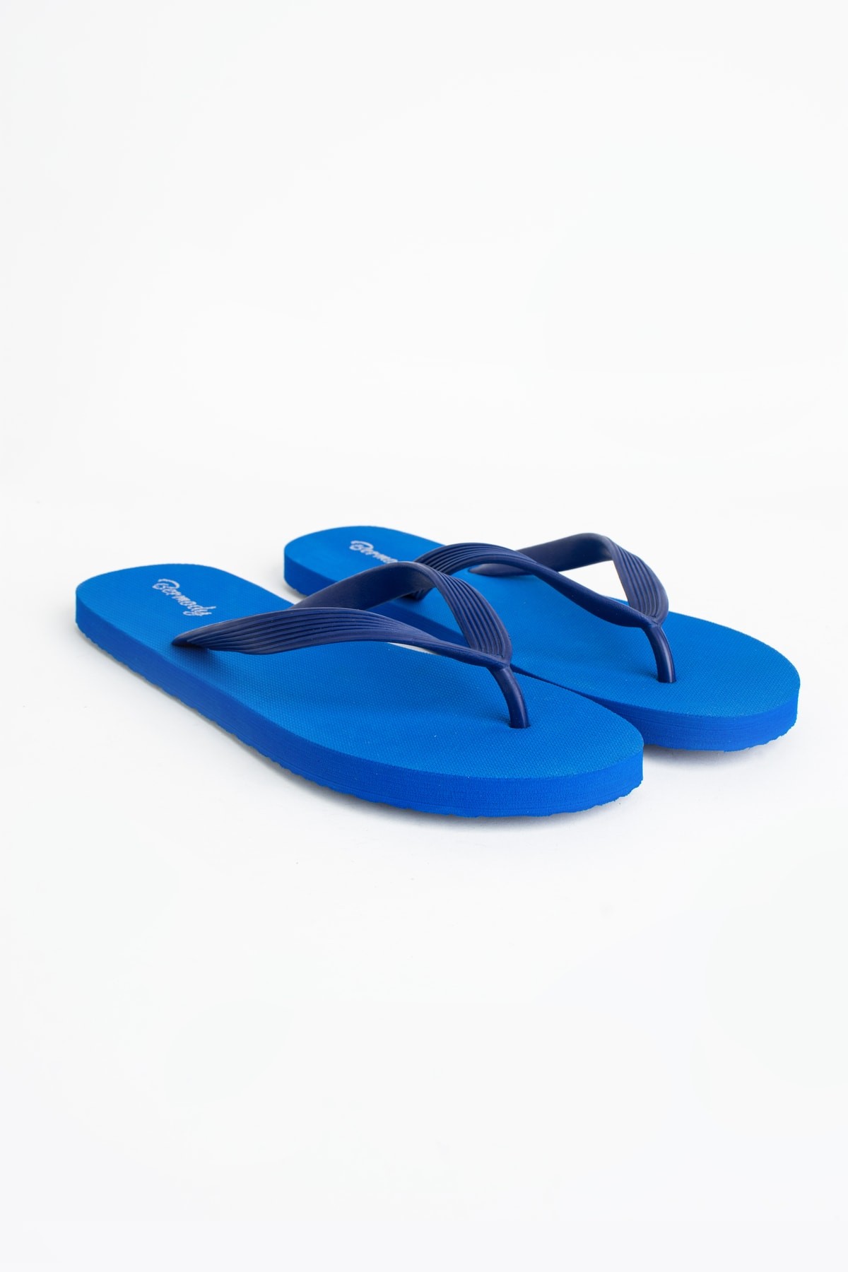 Erkek Rahat Parmak Arası Basic Plaj Terliği Flipflops - mavi