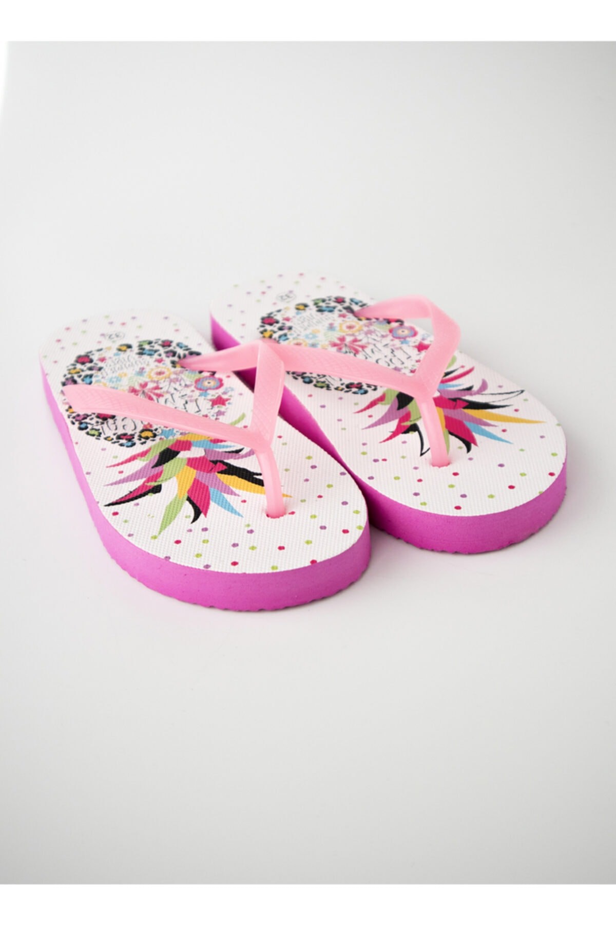 Çocuk Rahat Parmak Arası Plaj Terliği Flipflops - pembe