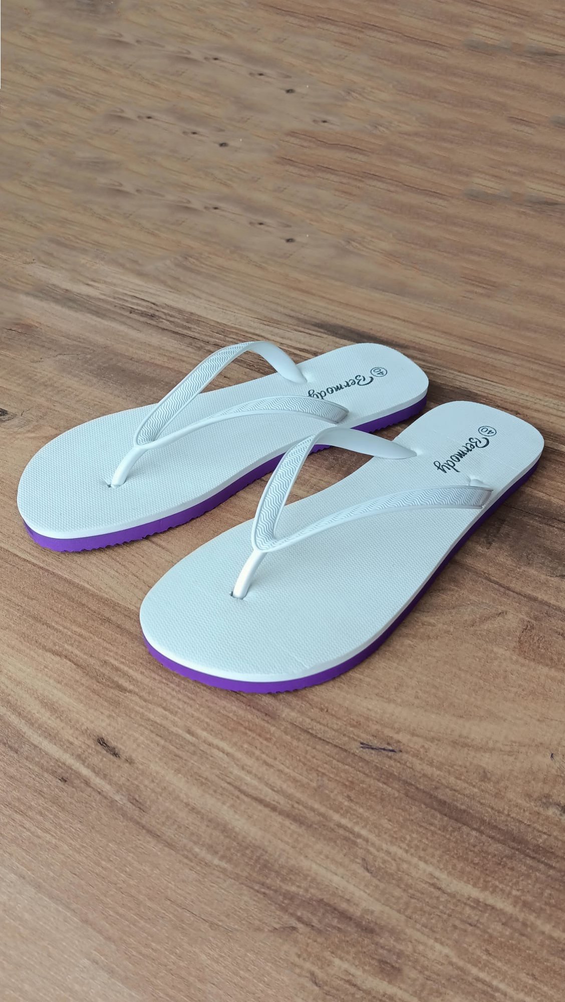 Kadın Basic Rahat Parmak Arası Acıtmaz Plaj Terliği Flip Flops - beyaz