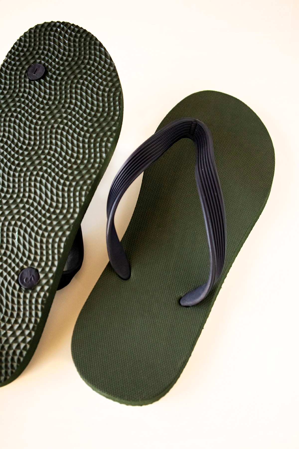 Erkek Rahat Parmak Arası Basic Plaj Terliği Flipflops - haki̇ yeşi̇l