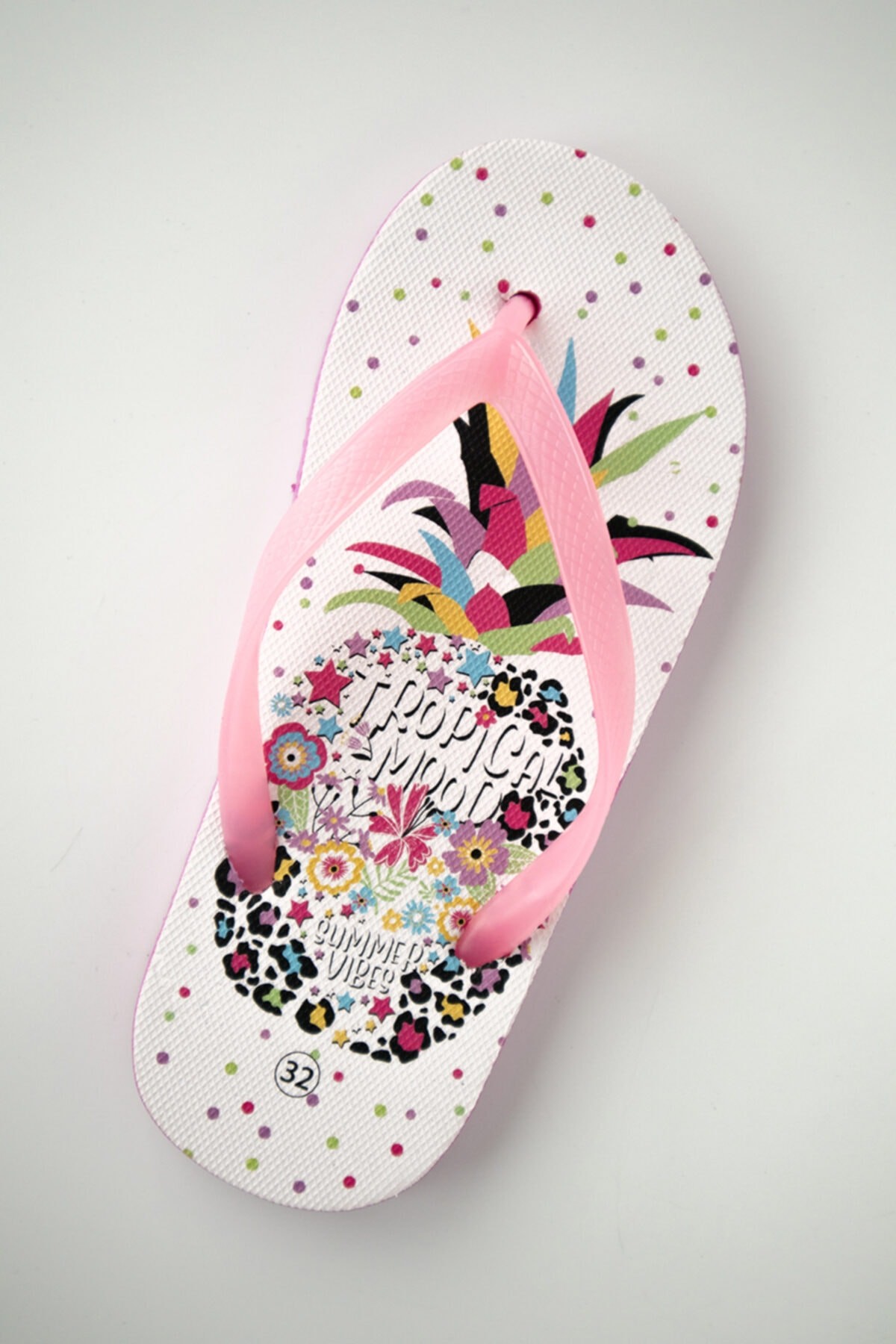 Çocuk Rahat Parmak Arası Plaj Terliği Flipflops - pembe