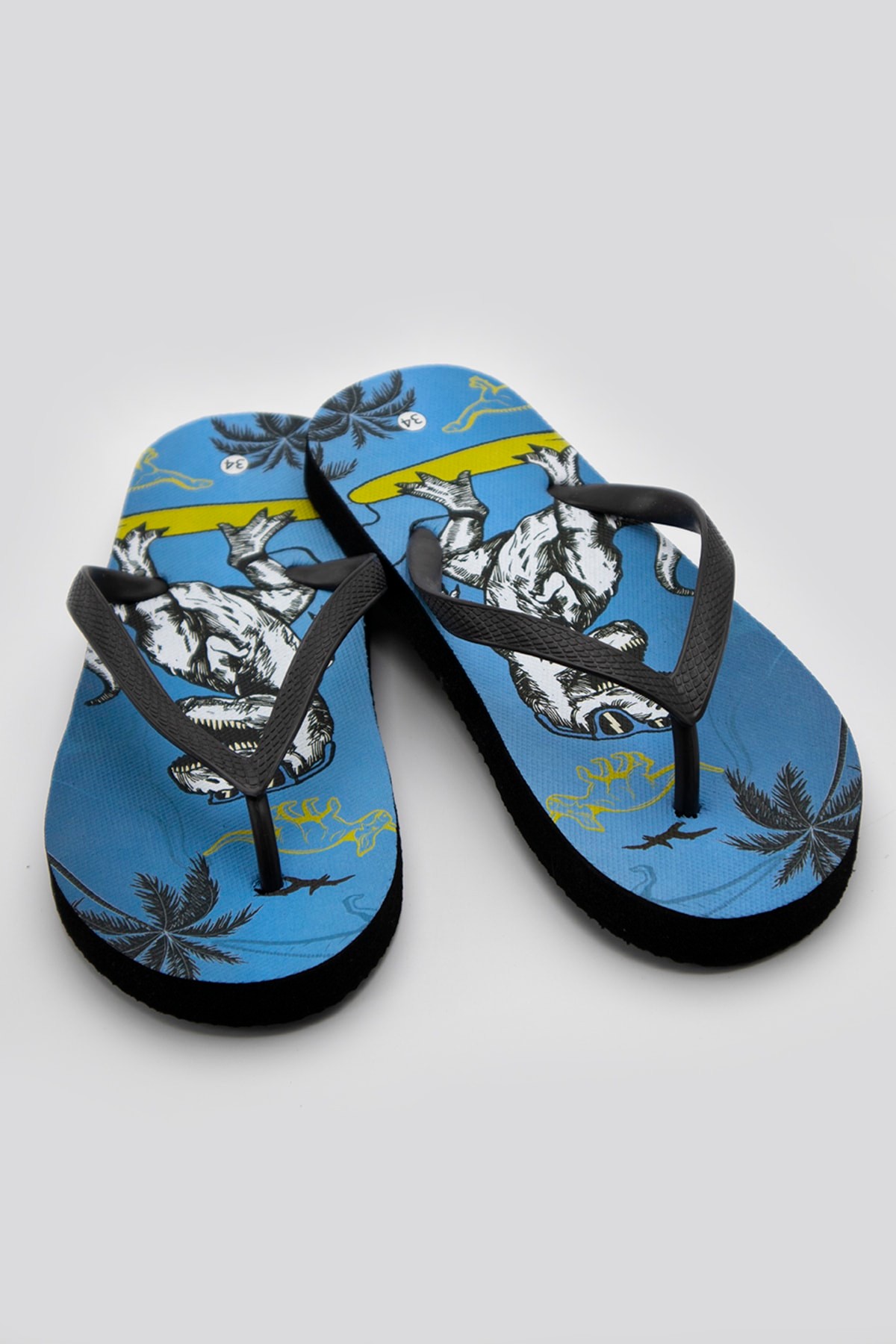 Çocuk Malibu Rahat Parmak Arası Plaj Terliği Flipflops - mavi