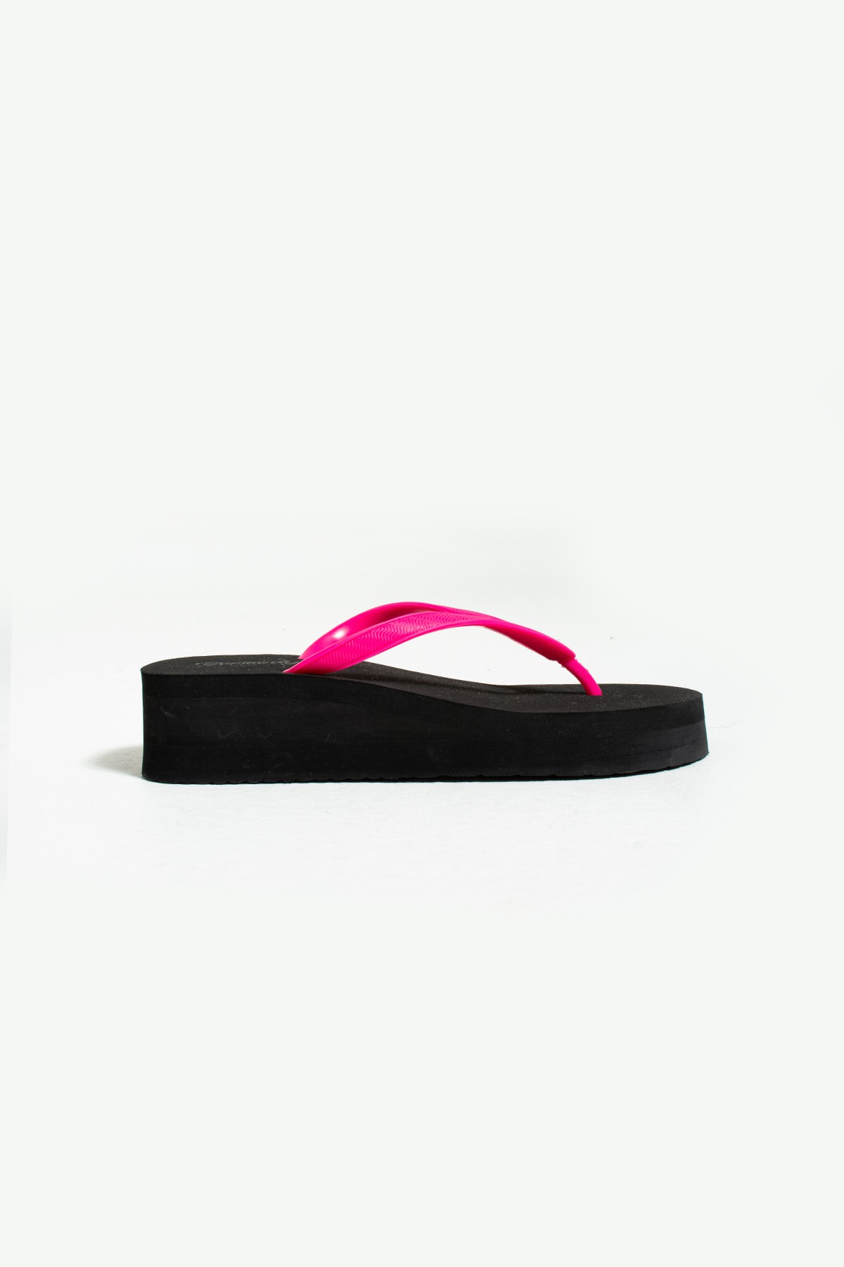 Pamela Platform Parmak Arası Pvc Acıtmaz Plaj Terliği Flip Flops - pembe