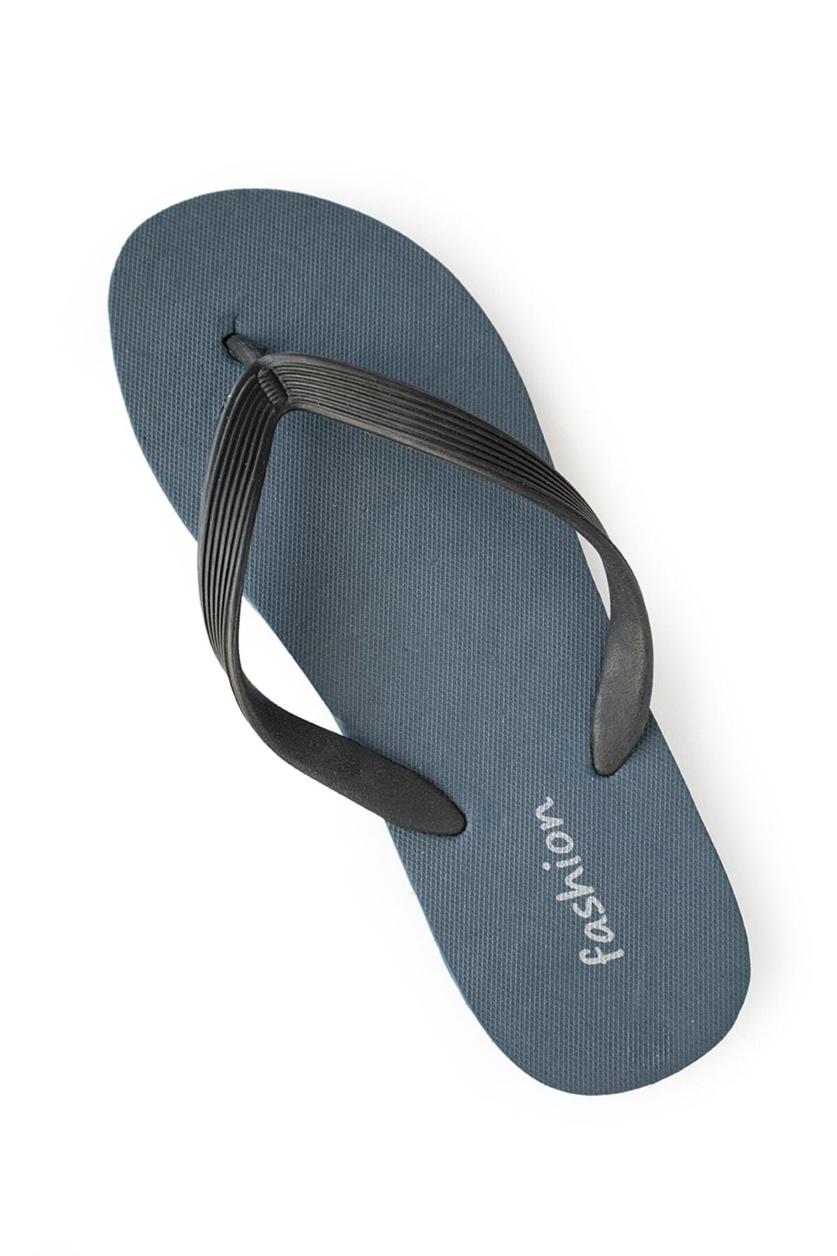 Erkek Rahat Parmak Arası Basic Plaj Terliği Flipflops - petrol yeşili