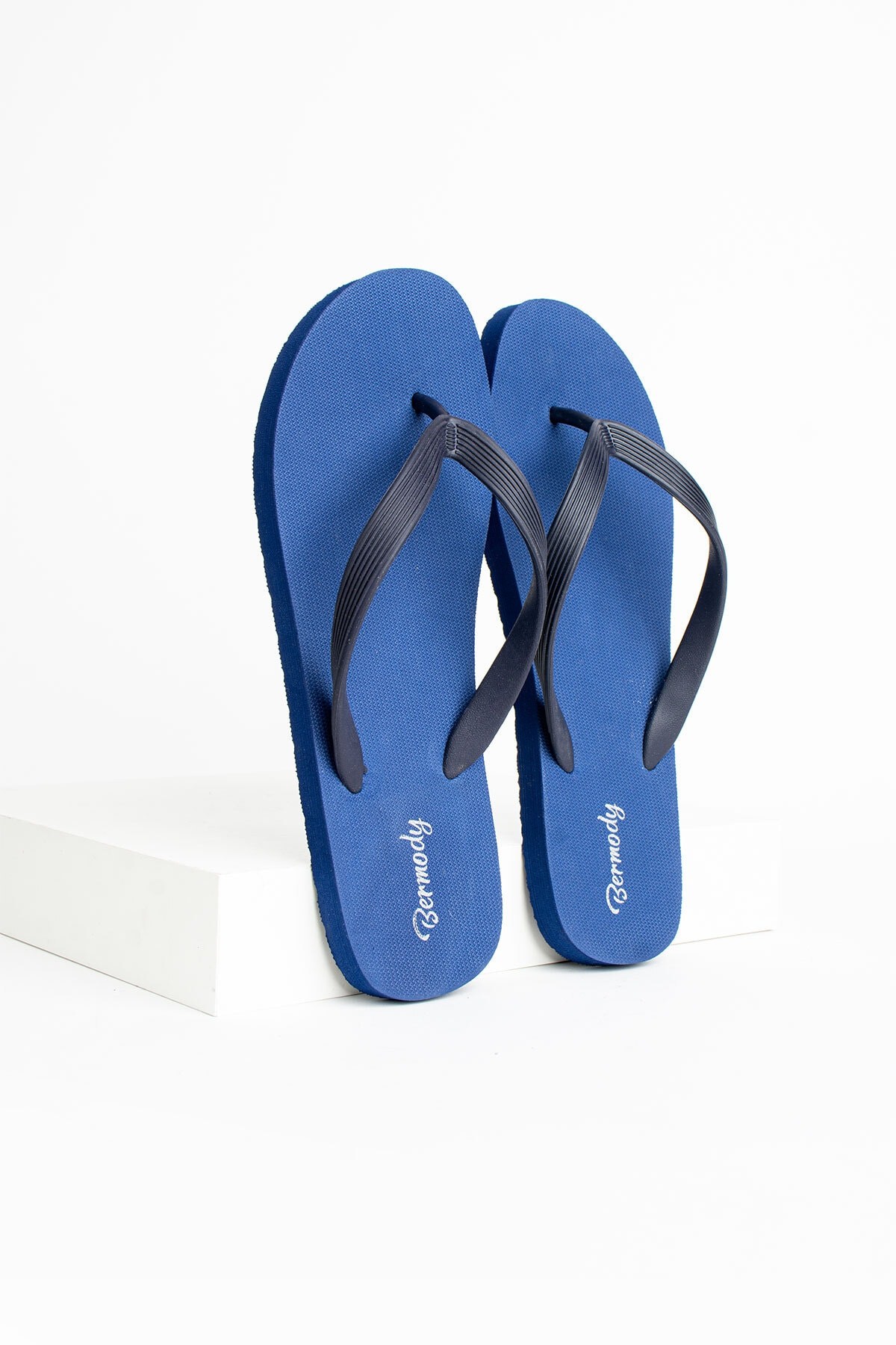 Erkek Rahat Parmak Arası Basic Plaj Terliği Flipflops - lacivert