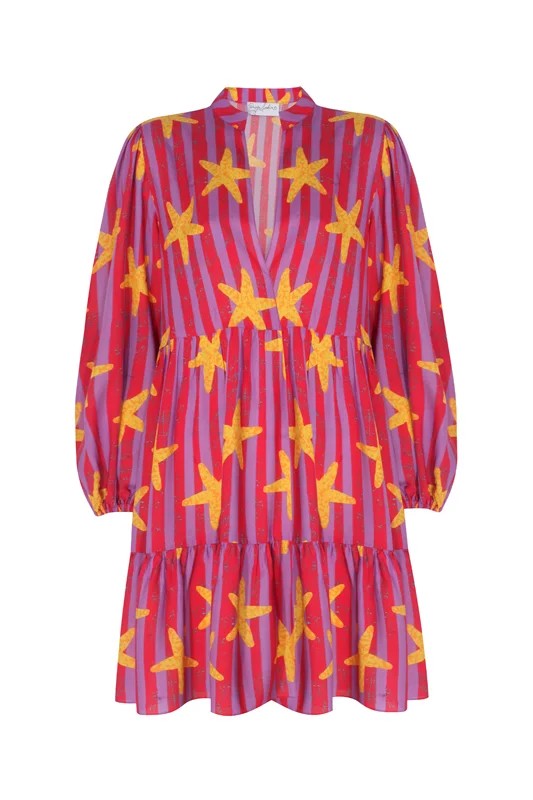 Starfish mini flare dress