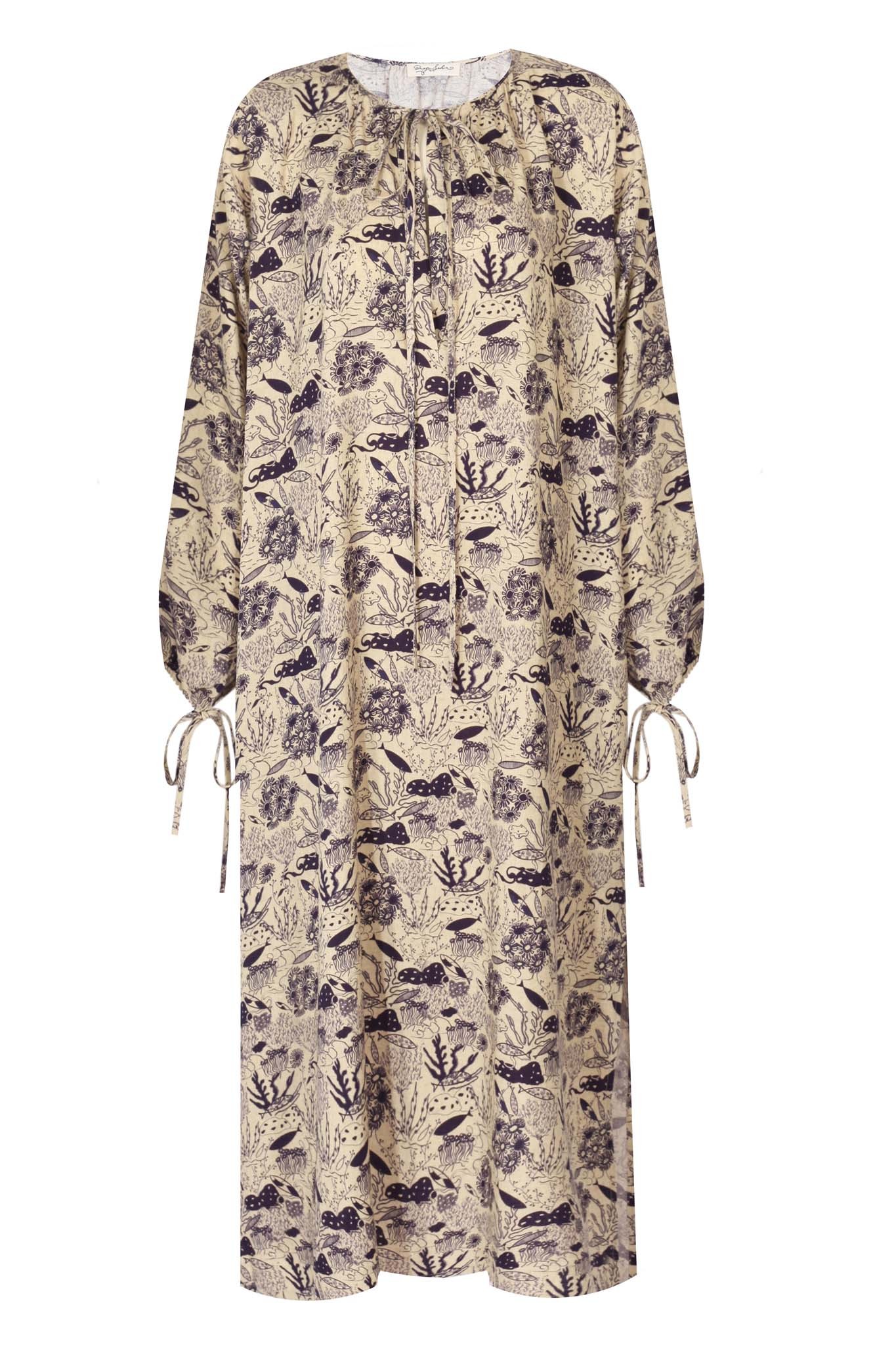 Kolu bağcıklı kaftan anthozoa desen