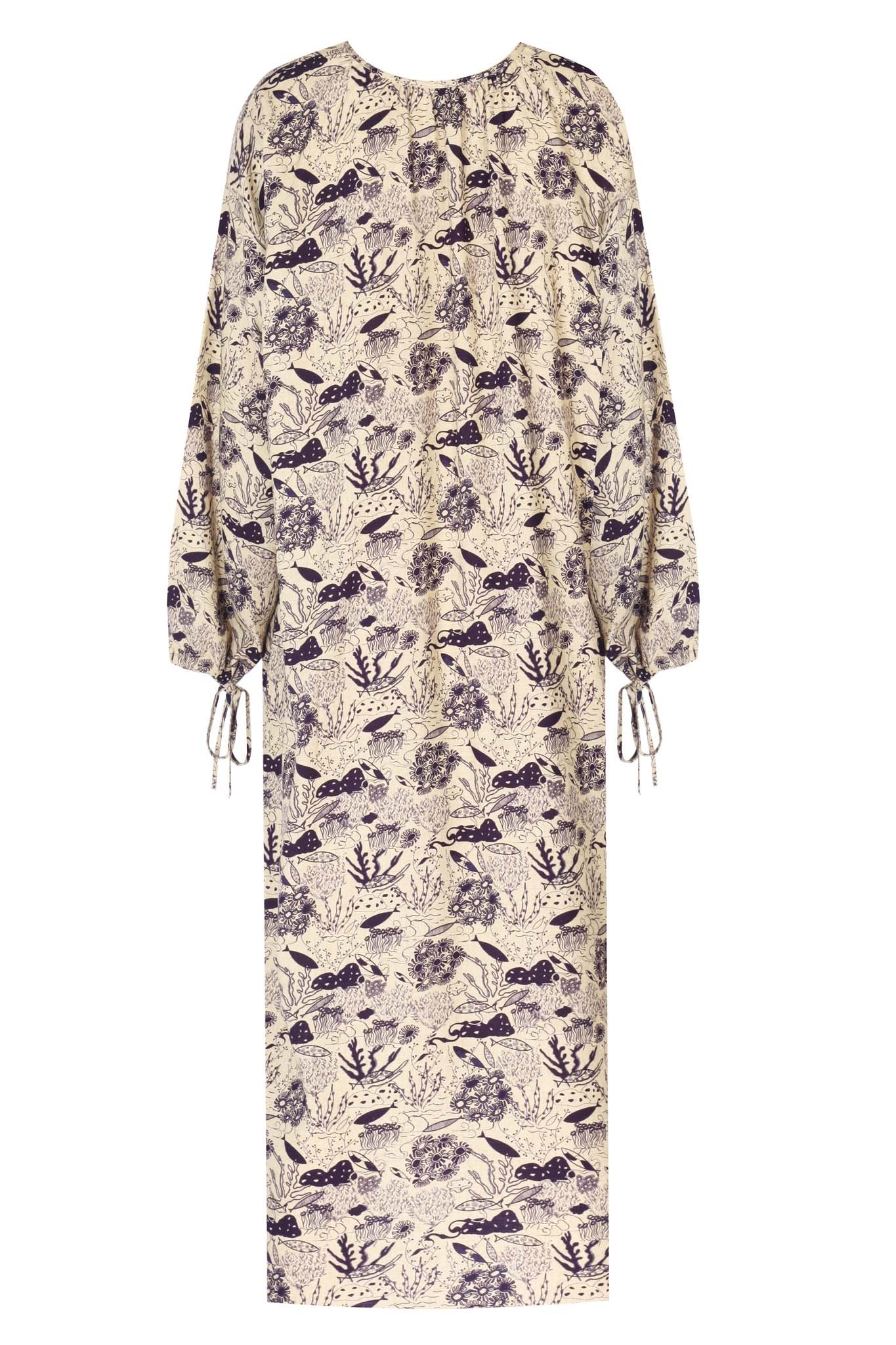Kolu bağcıklı kaftan anthozoa desen