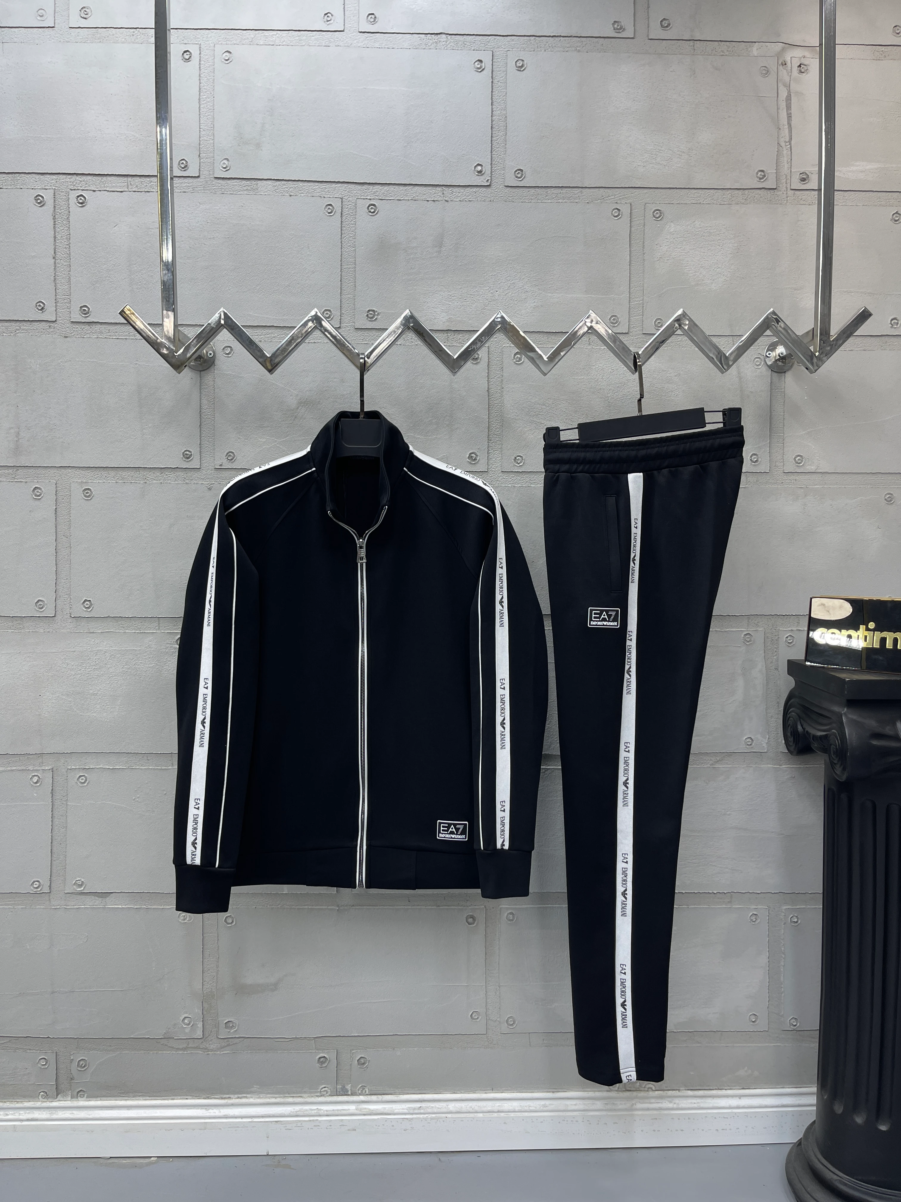 EA Double Face Eşofman Takım Siyah  