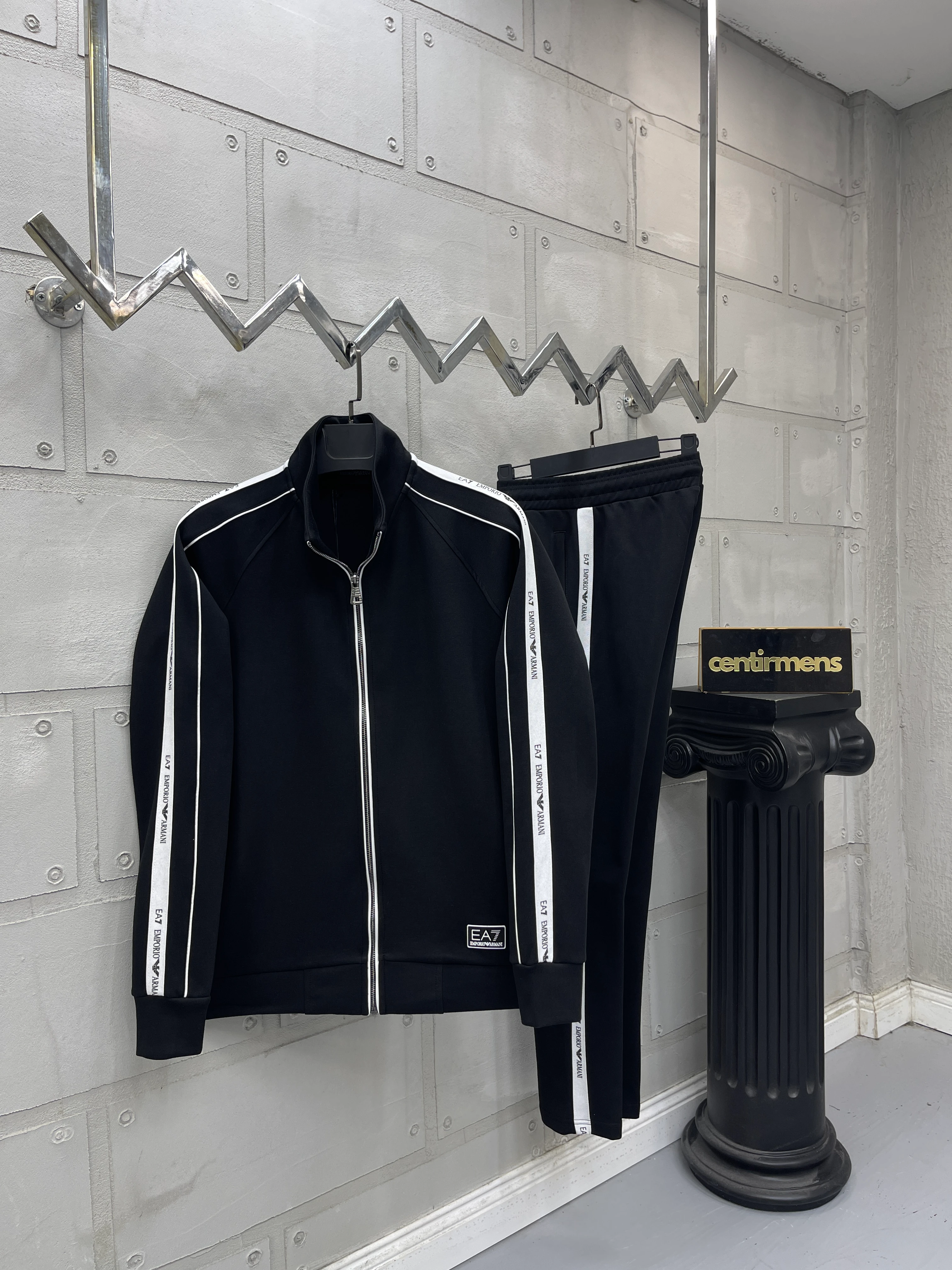 EA Double Face Eşofman Takım Siyah  