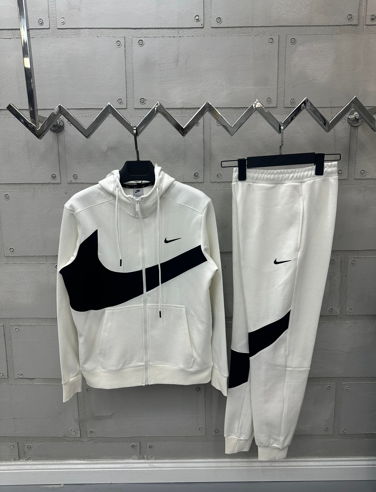 Swoosh Premium Beyaz Eşofman Takımı 