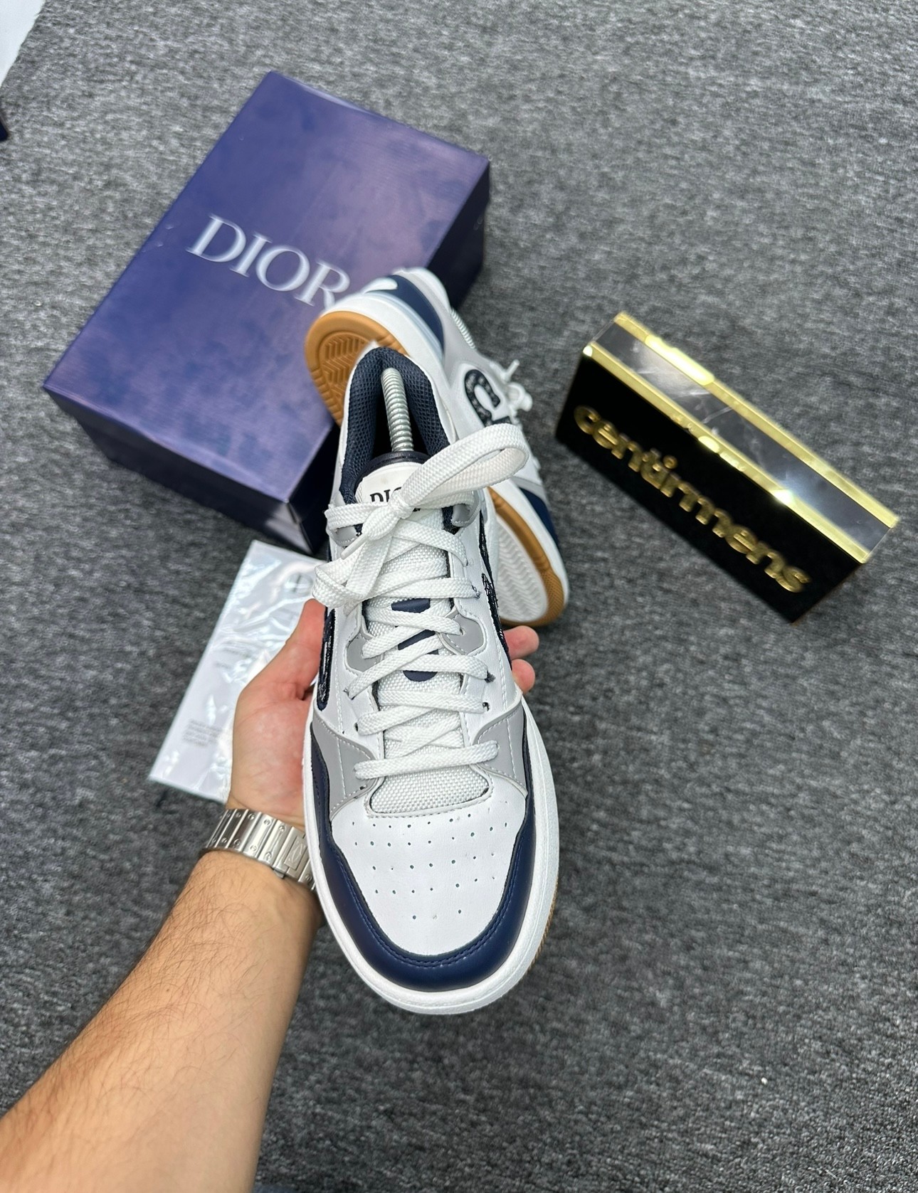 Dior Sport Beyaz Mavi Ayakkabı