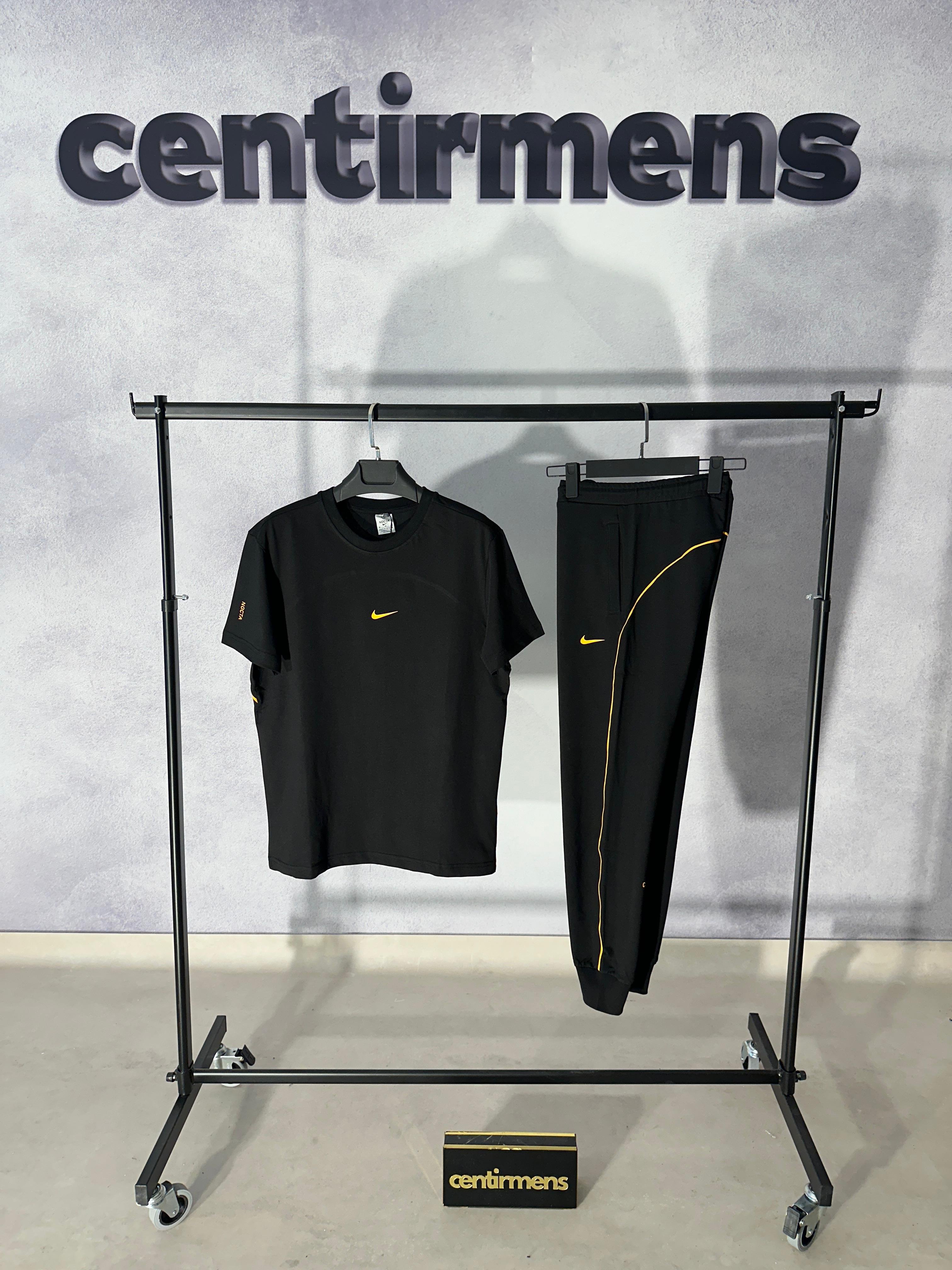 Nocta Tech Fleece Siyah Tişörtlü Takım