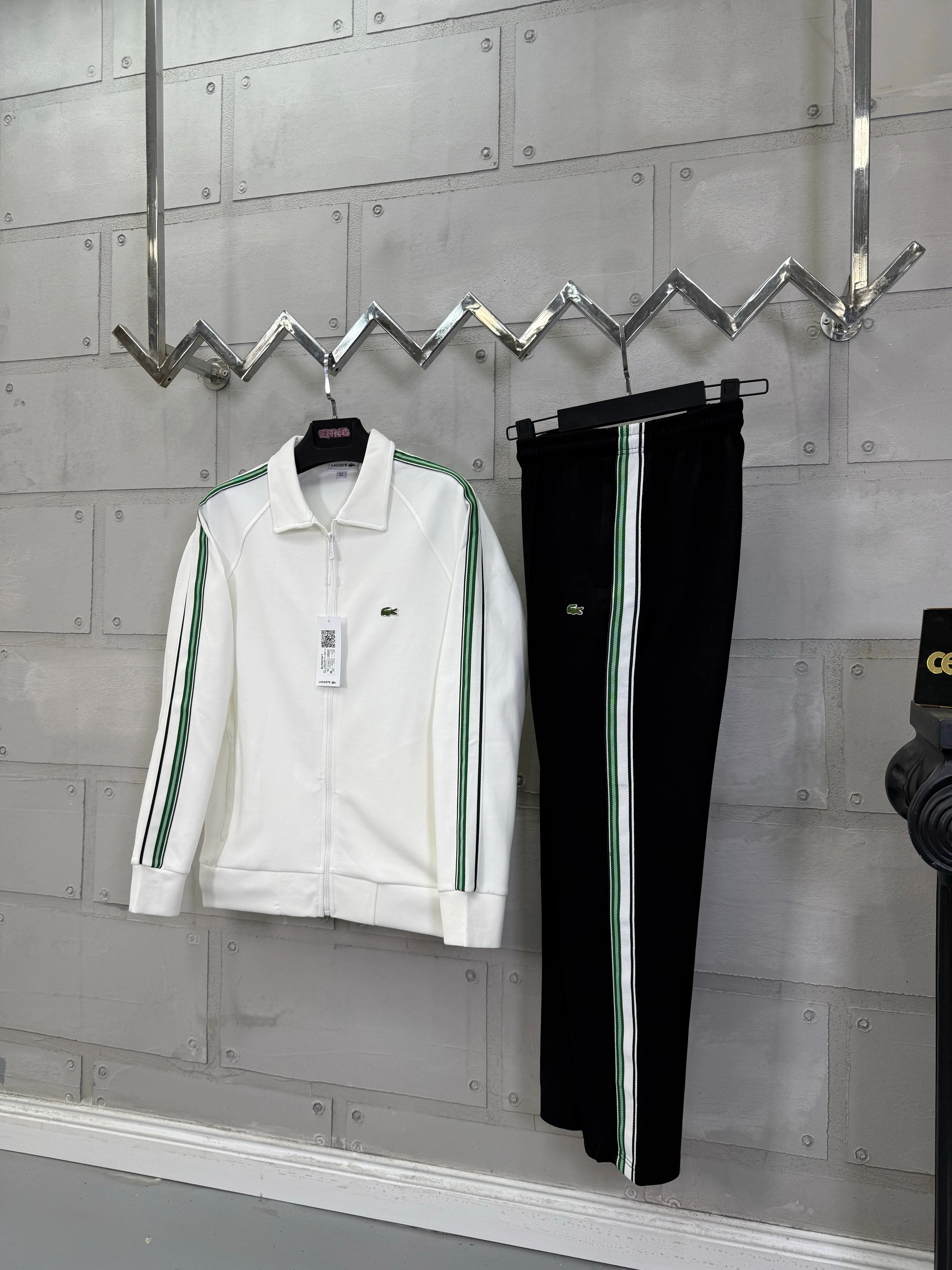 LCST Biye Şeritli Eşofman Takım Beyaz