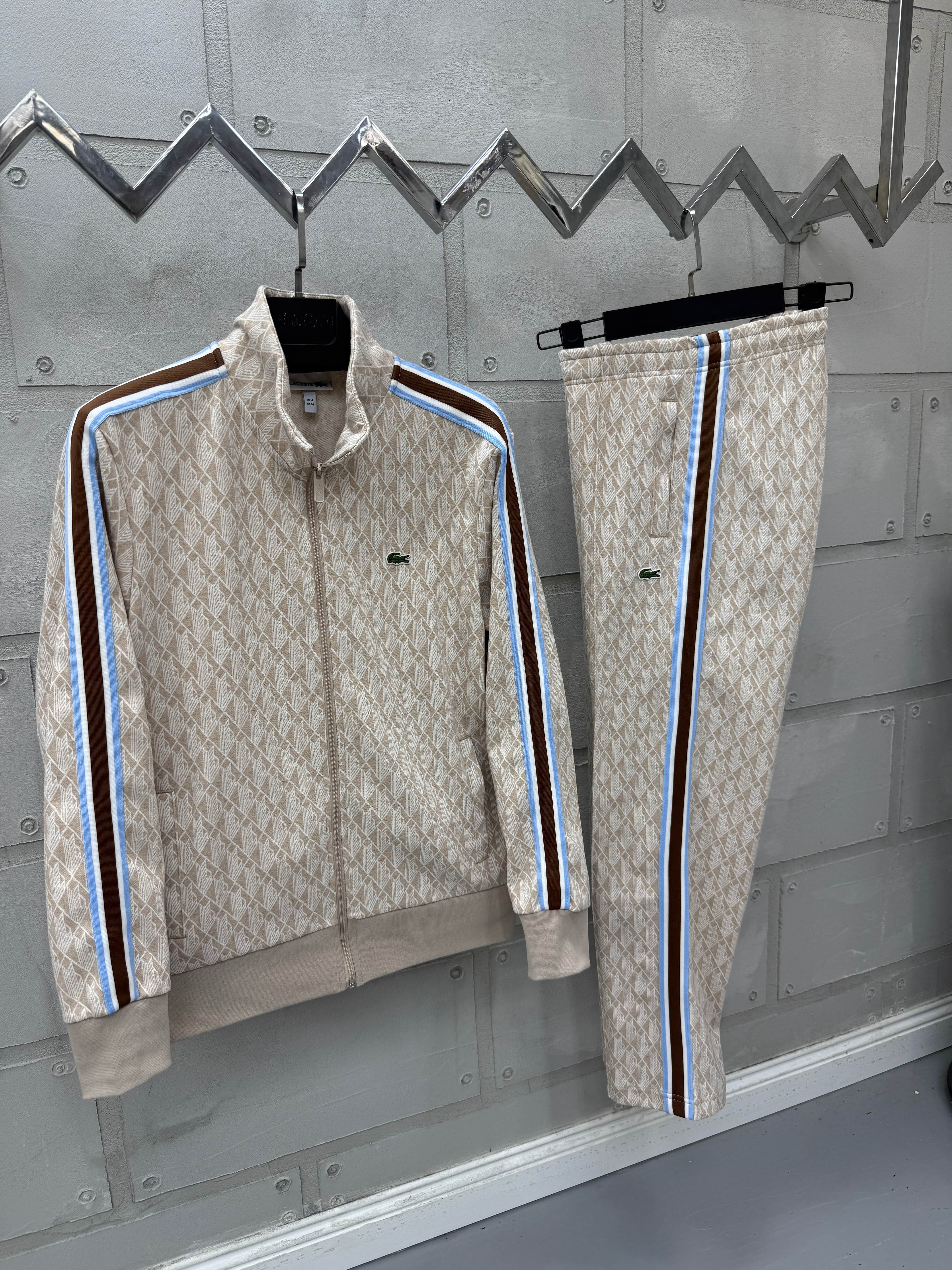 Lcst Monogram Eşofman Takım Bej