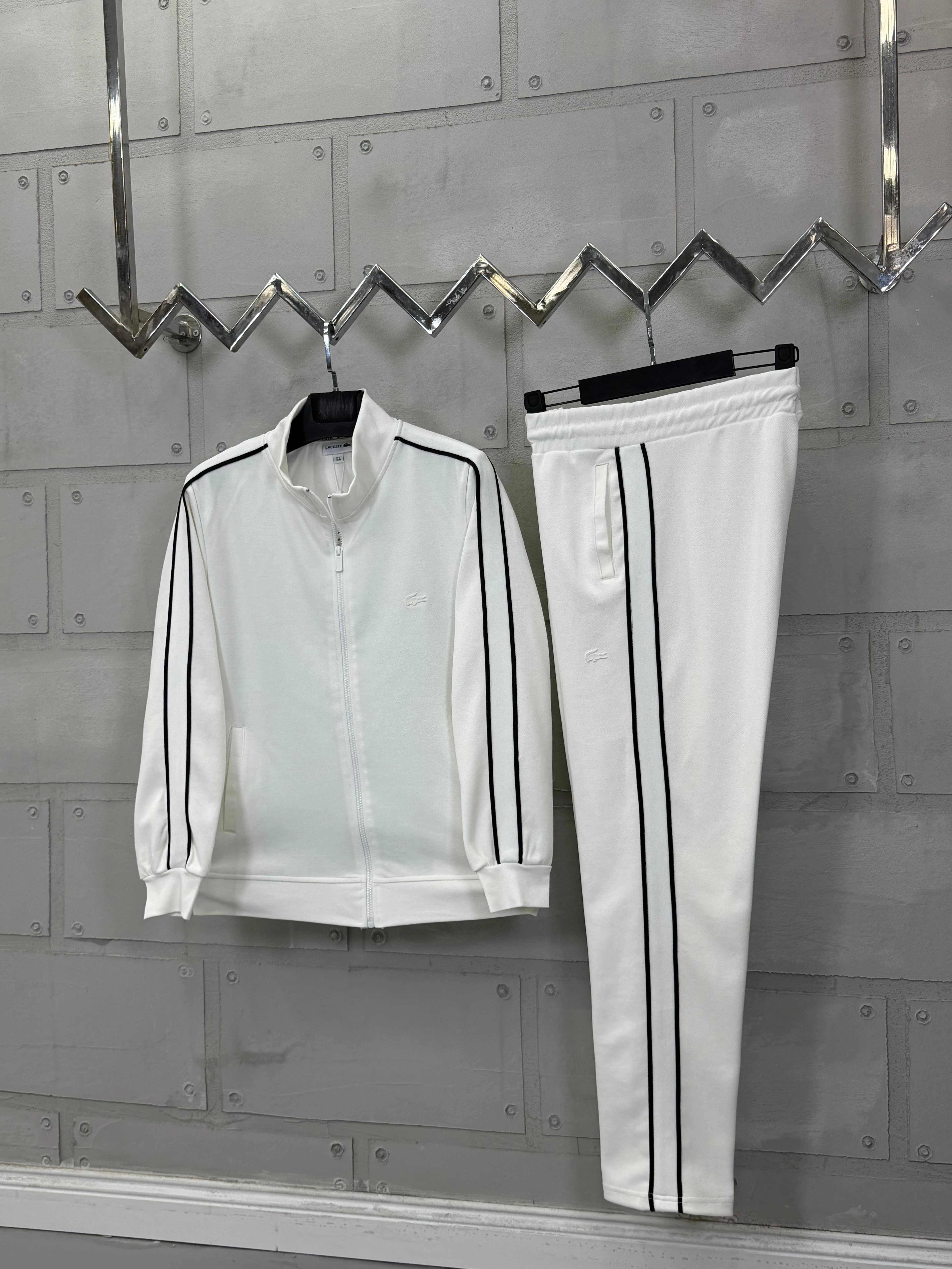 LCST Biyeli Eşofman Takımı Beyaz