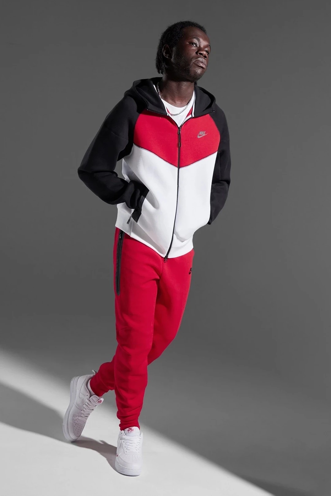 Yeni Tech Fleece Kırmızı Eşofman Altı