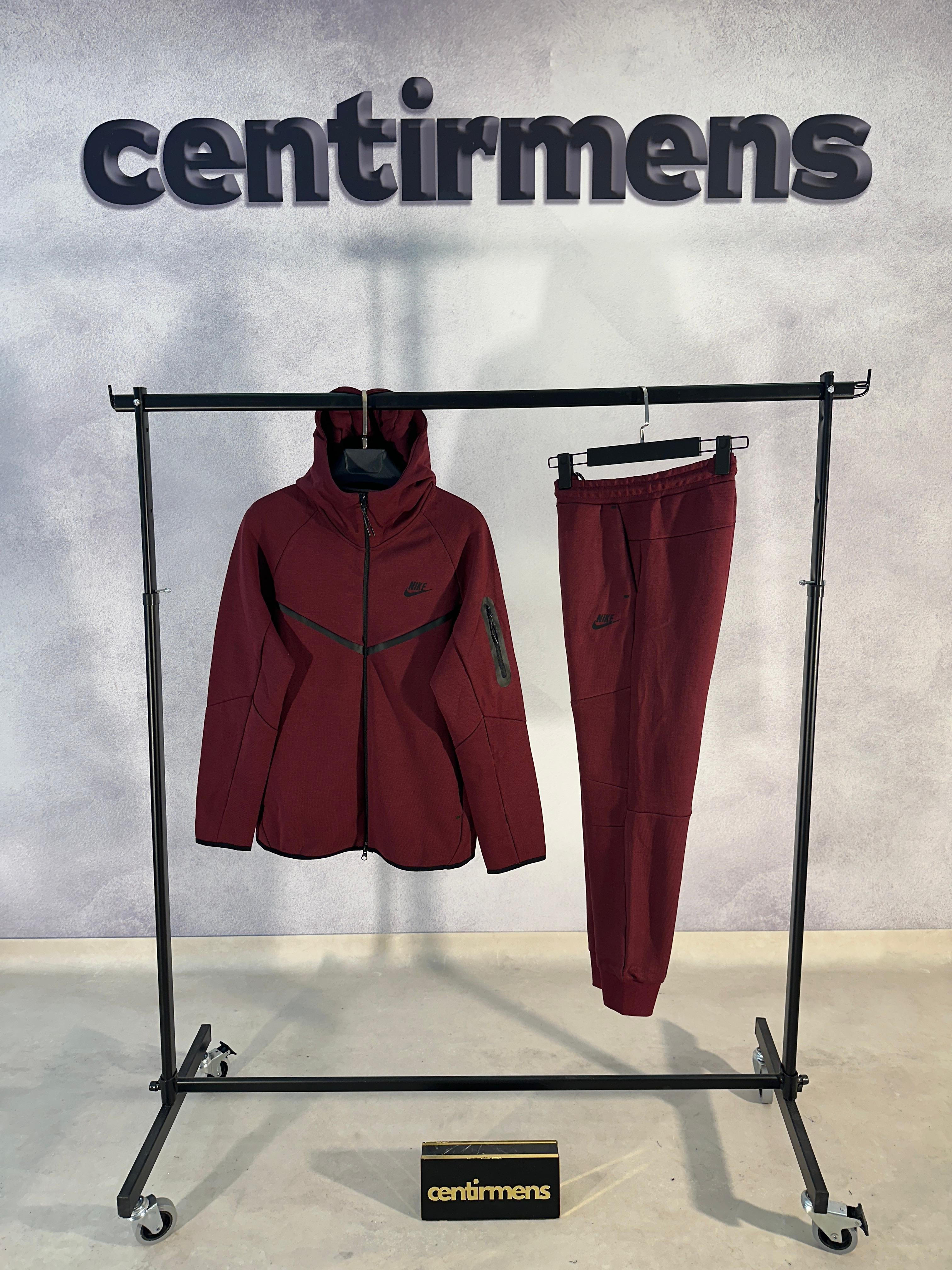 Yeni Tech Fleece Bordo Eşofman Takımı