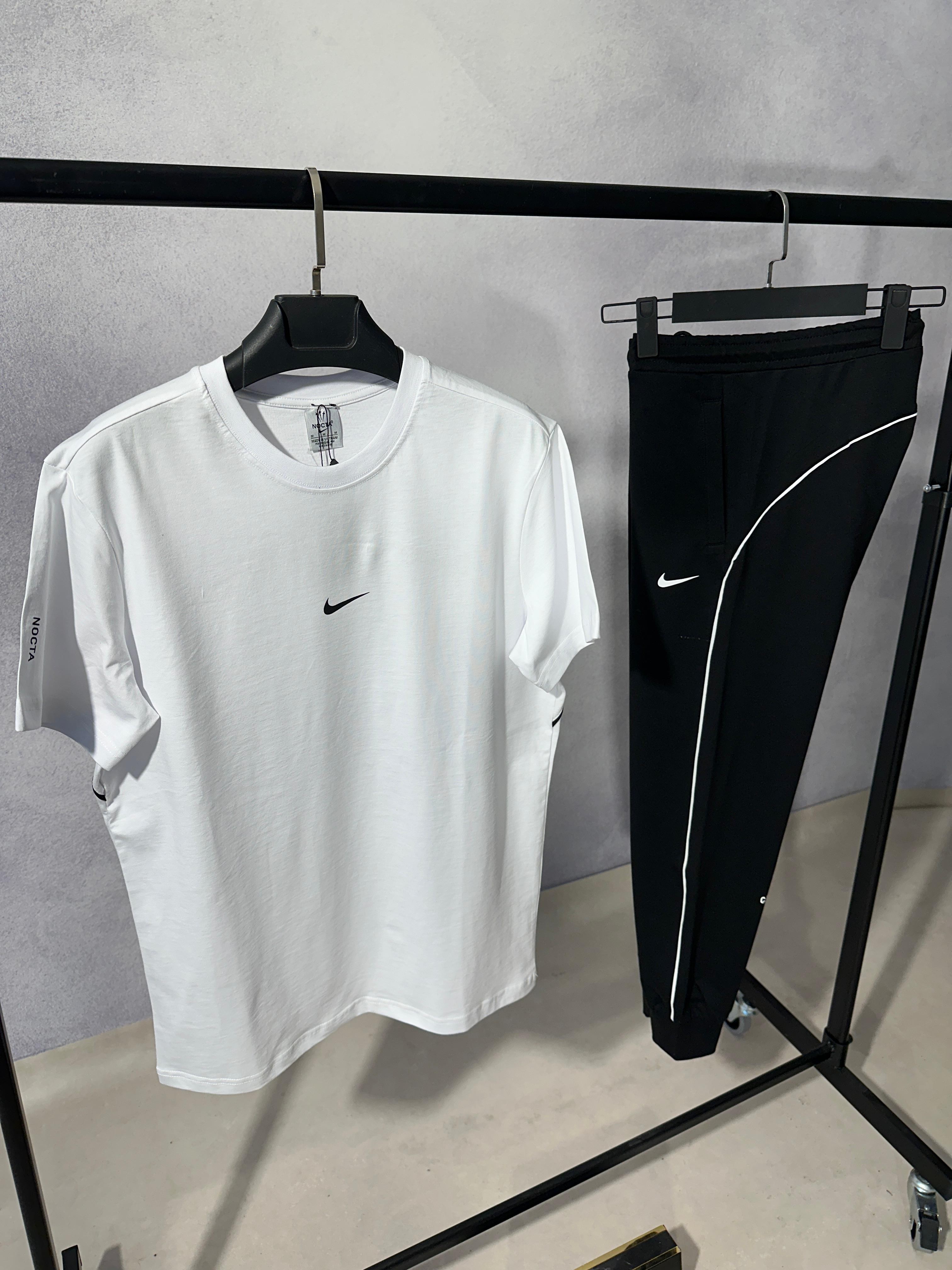 Nocta Tech Fleece Beyaz Tişörtlü Takım