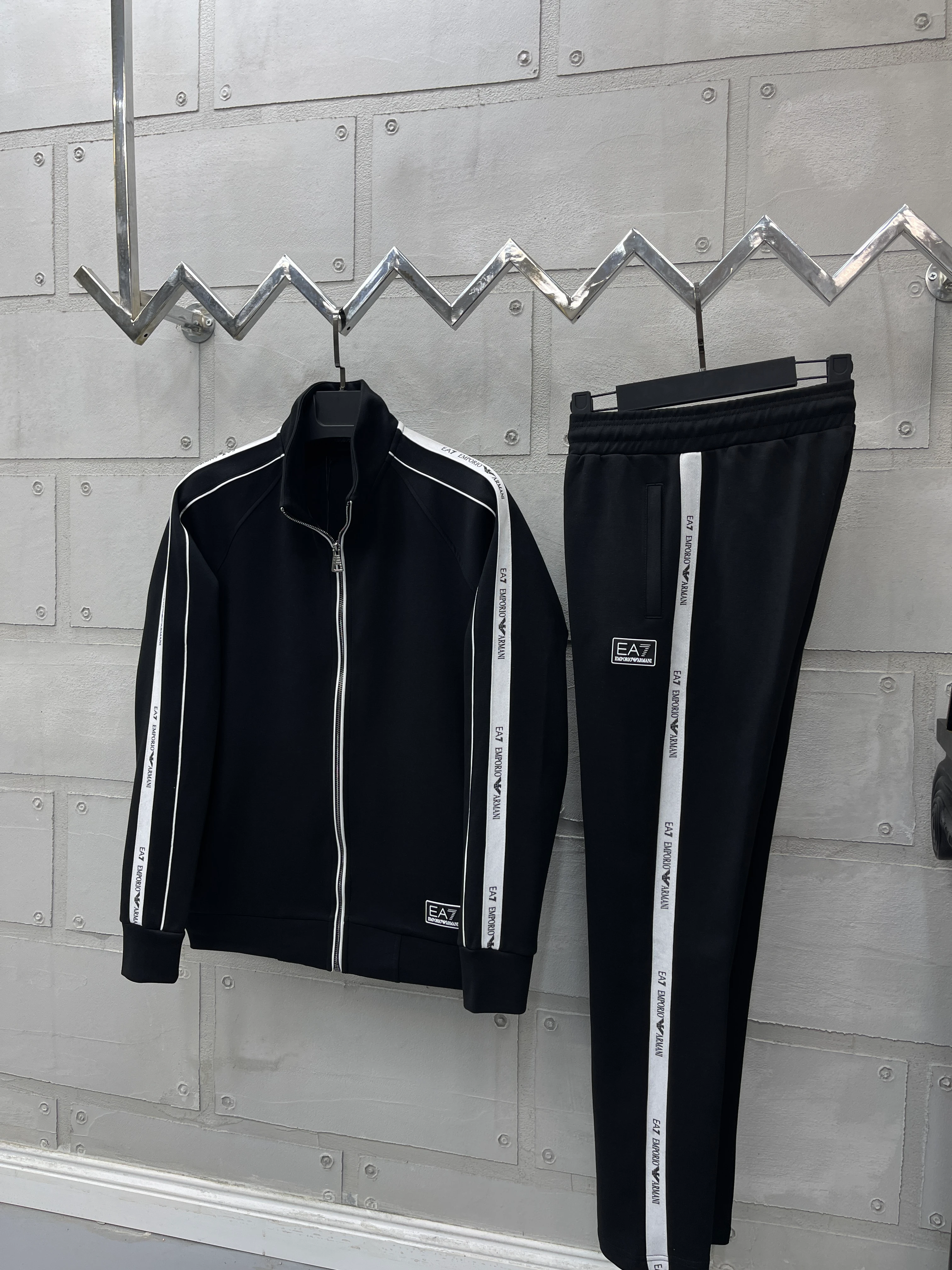 EA Double Face Eşofman Takım Siyah  