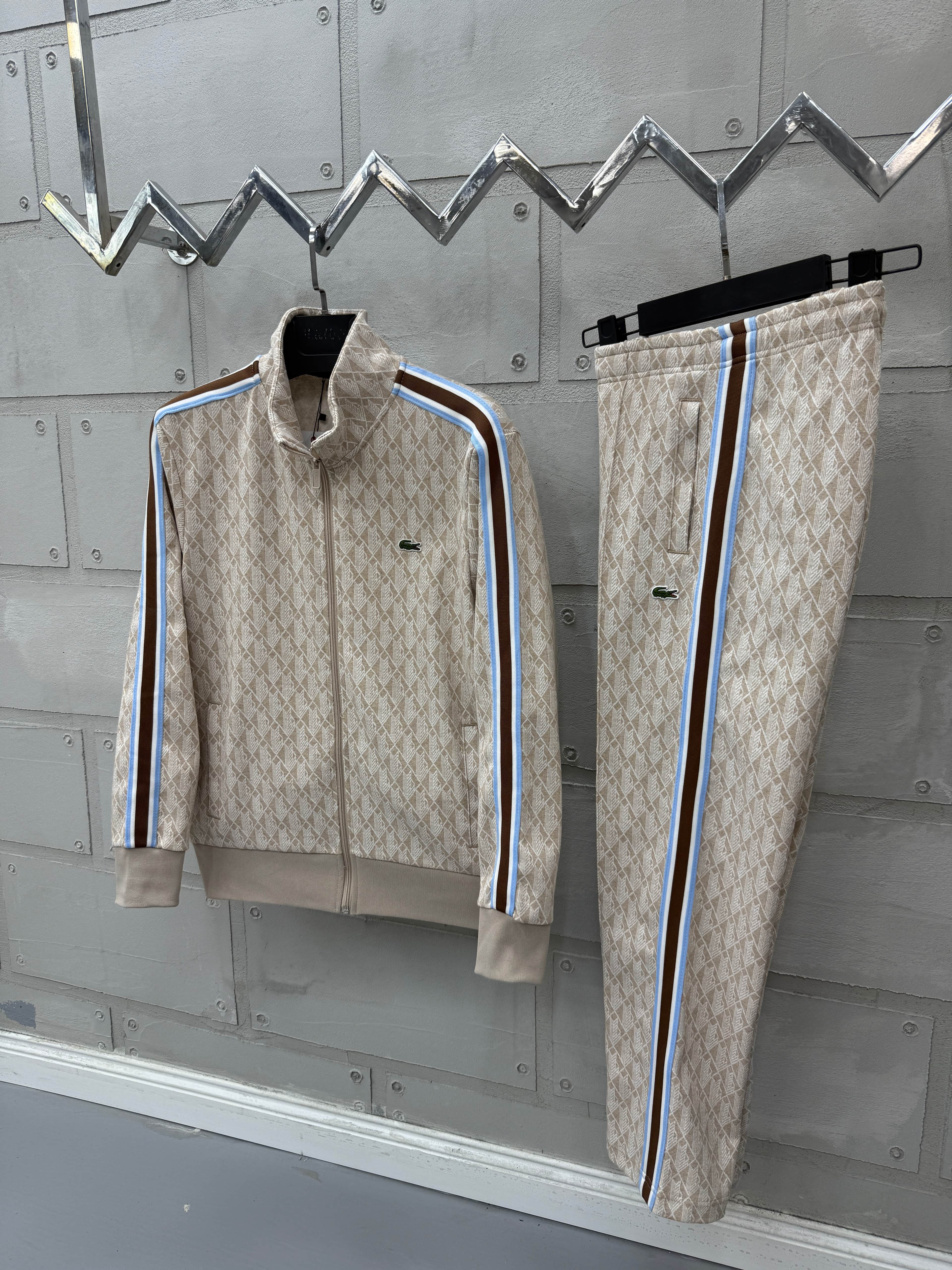 Lcst Monogram Eşofman Takım Bej