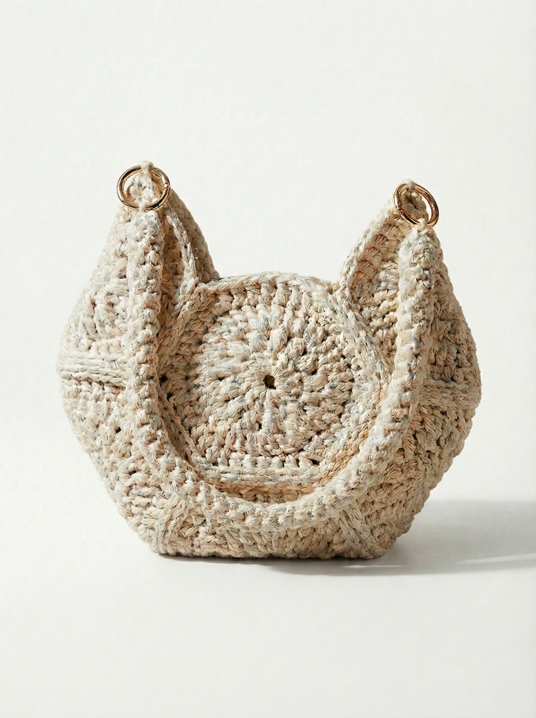 Zoffu Serene - Özel Tasarım Halka Detaylı Omuz Çantası