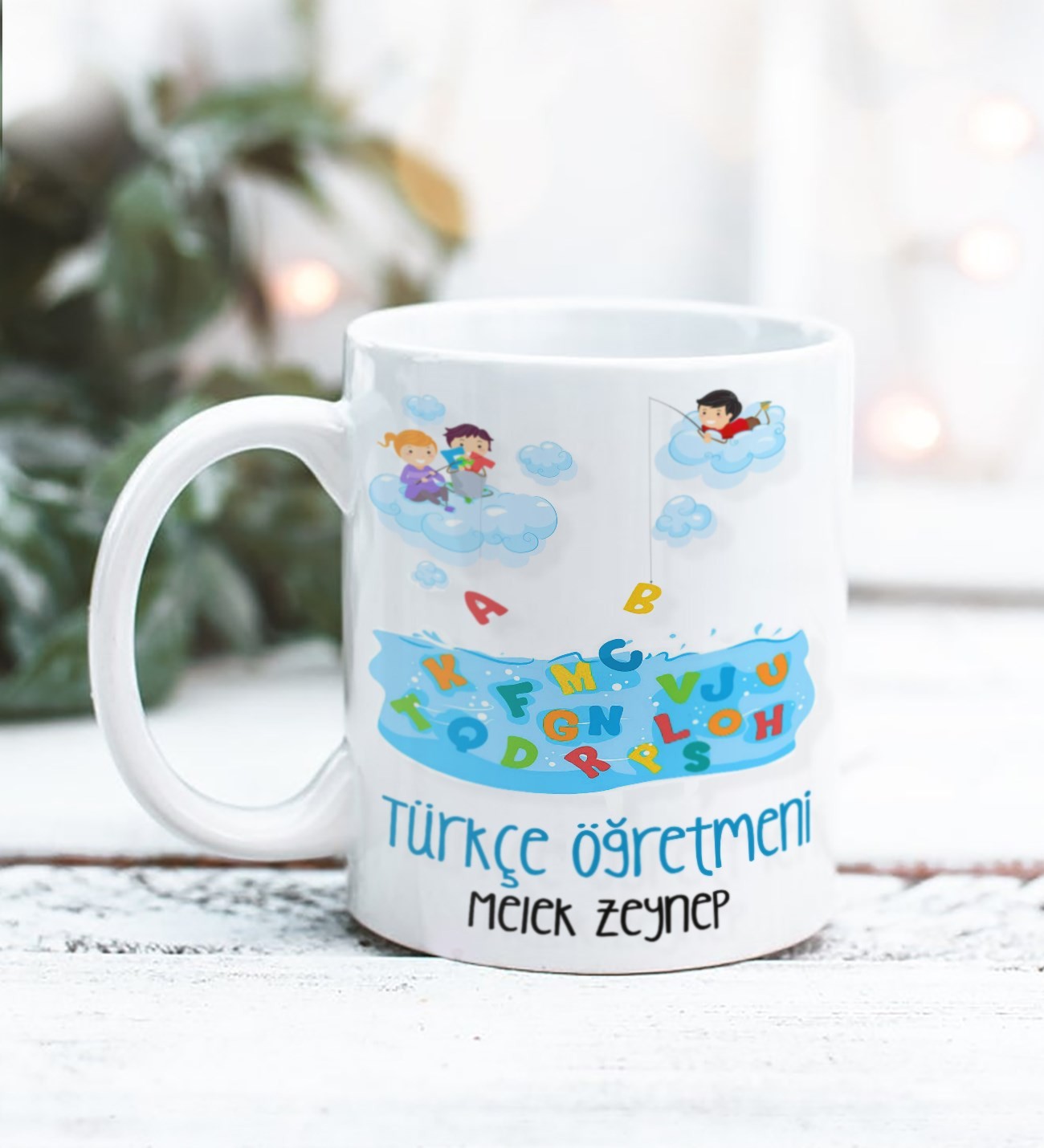 Türkçe Öğretmeni Tasarımlı Kişiye Özel Kupa Bardak