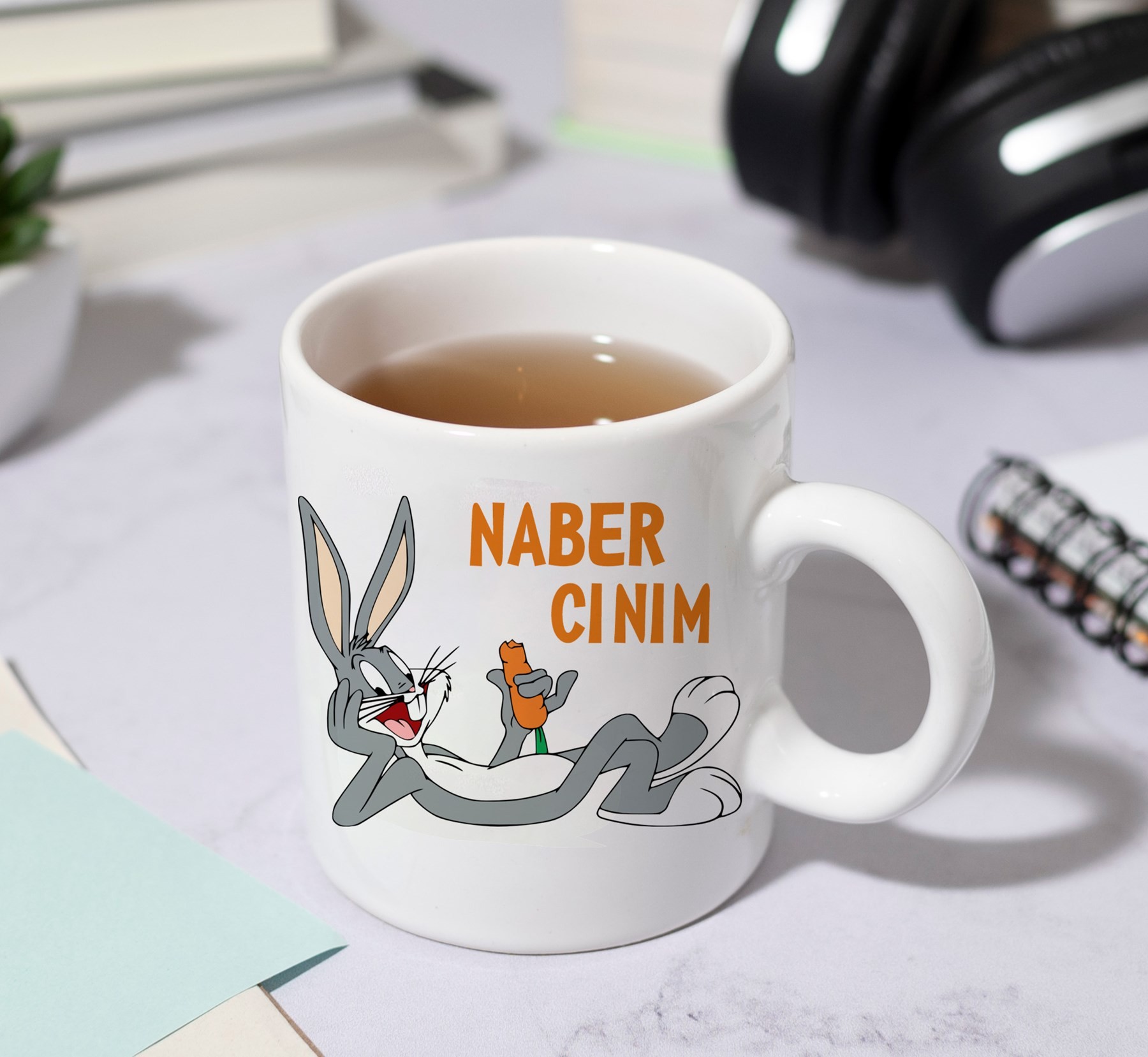 Naber Cınım Yazılı Kupa Bardak