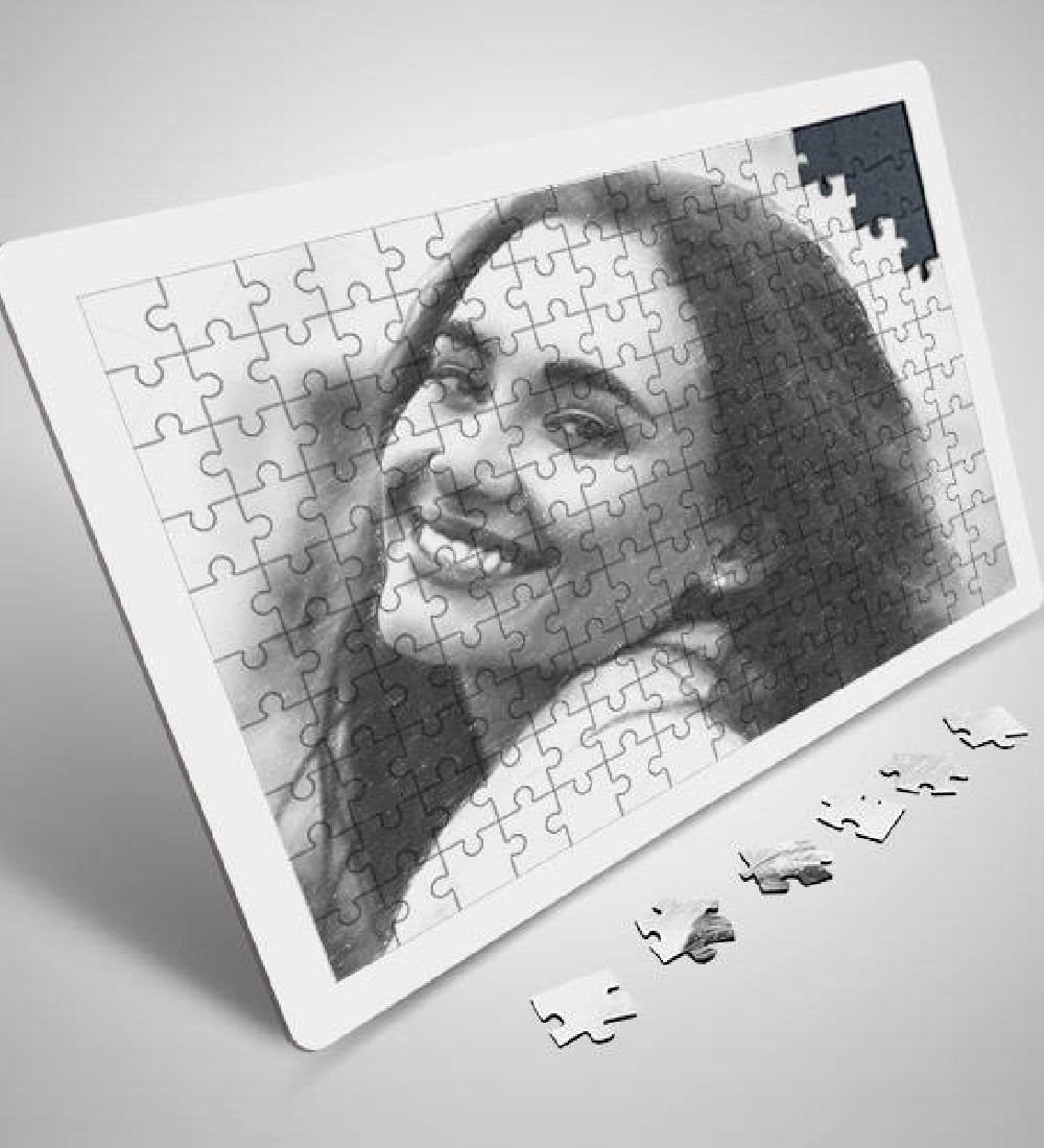 Kişiye Özel Fotoğraf İsim Baskılı Premium A3 Puzzle