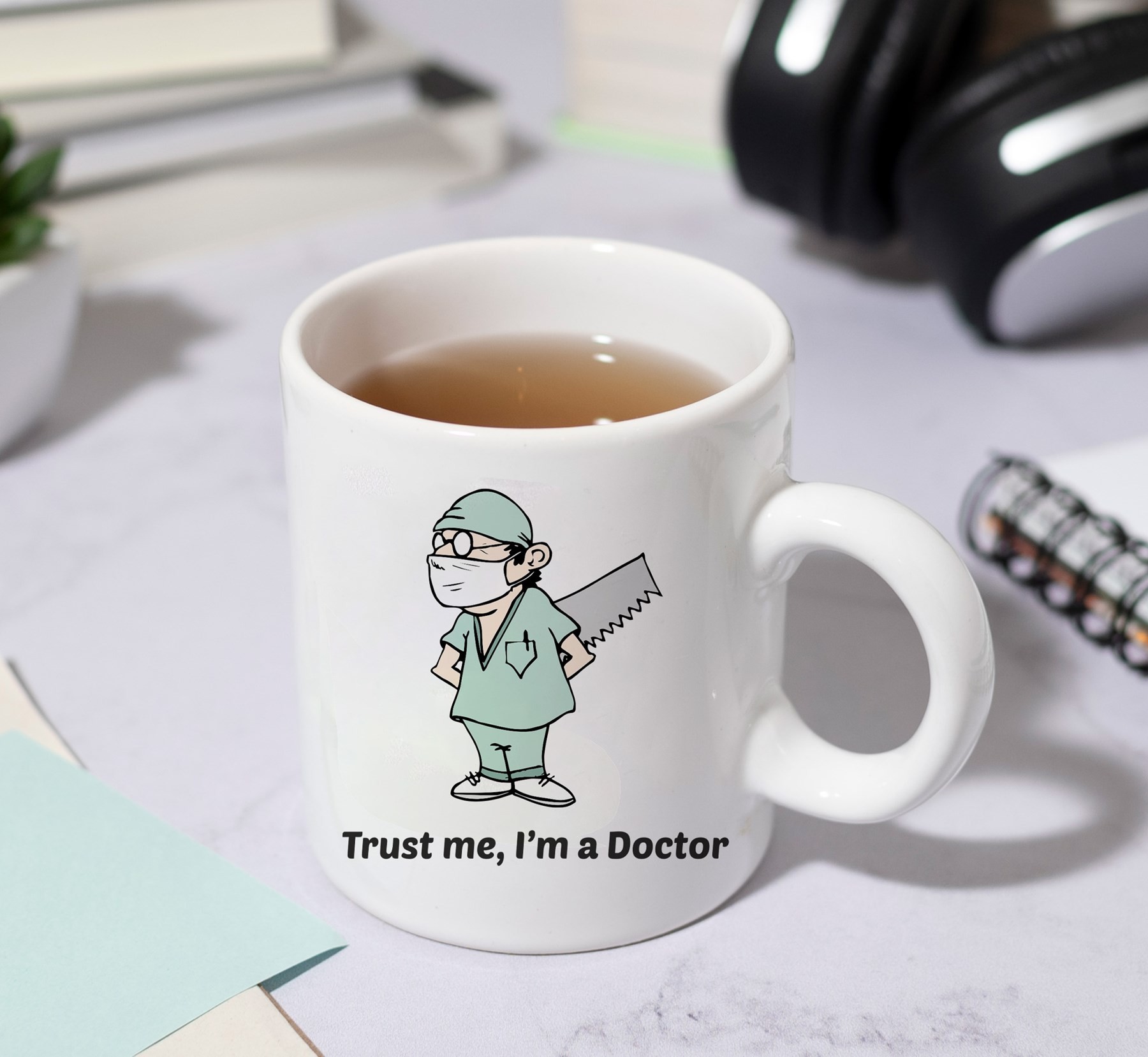Trust Me I'm a Doctor Yazılı Doktor Tasarımlı Kupa Bardak