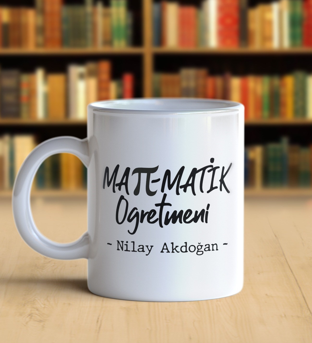 Kişiye Özel  Matematik Öğretmeni Kupa Bardak