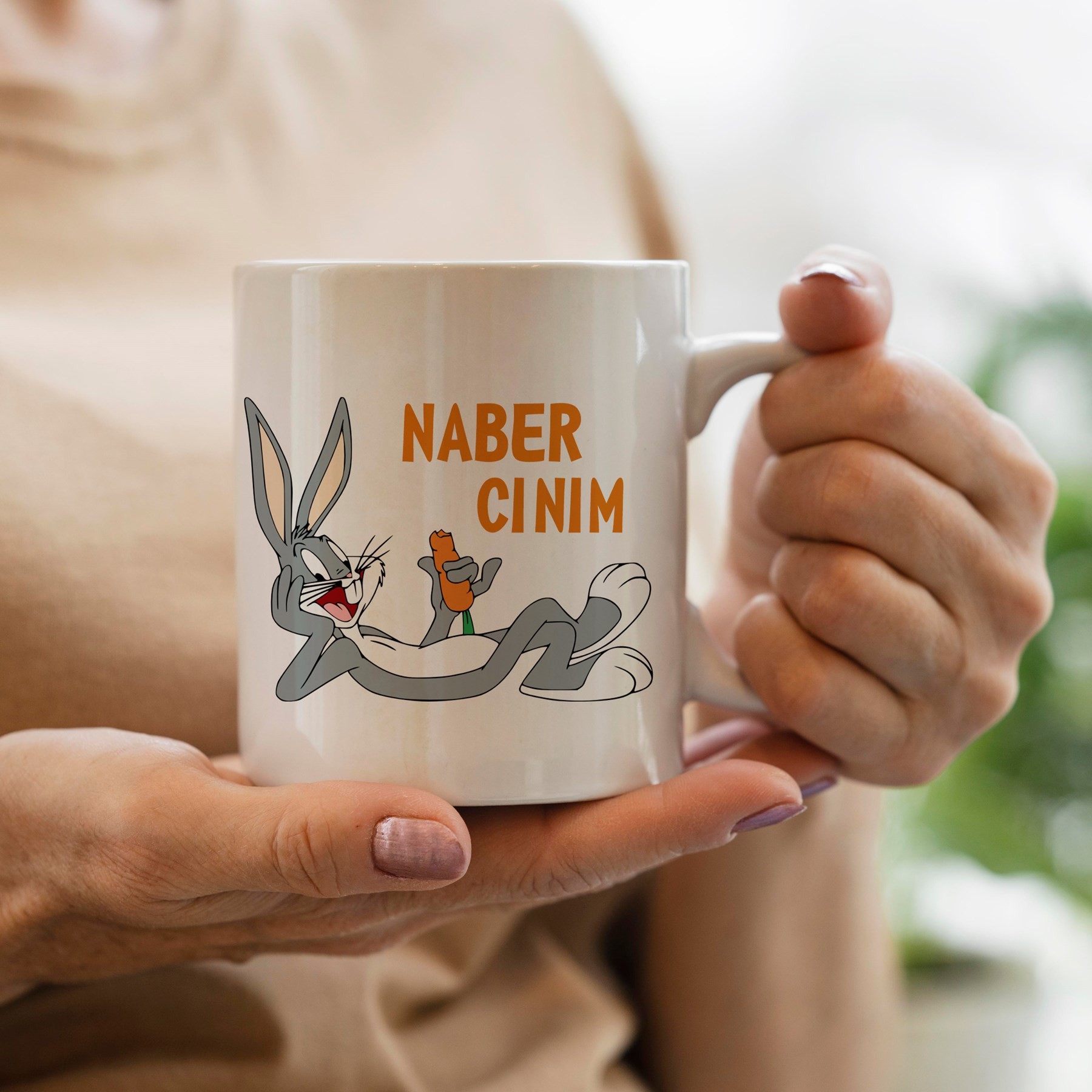 Naber Cınım Yazılı Kupa Bardak