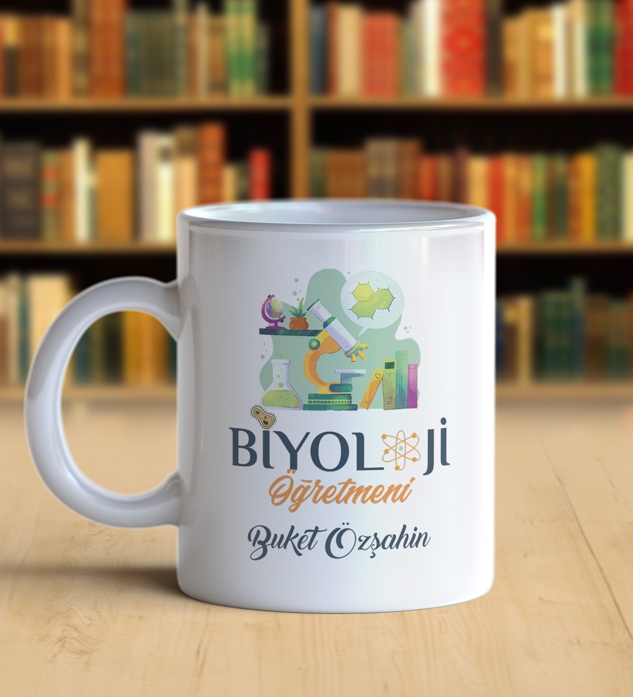 Kişiye Özel Biyoloji Öğretmeni Kupa Bardak