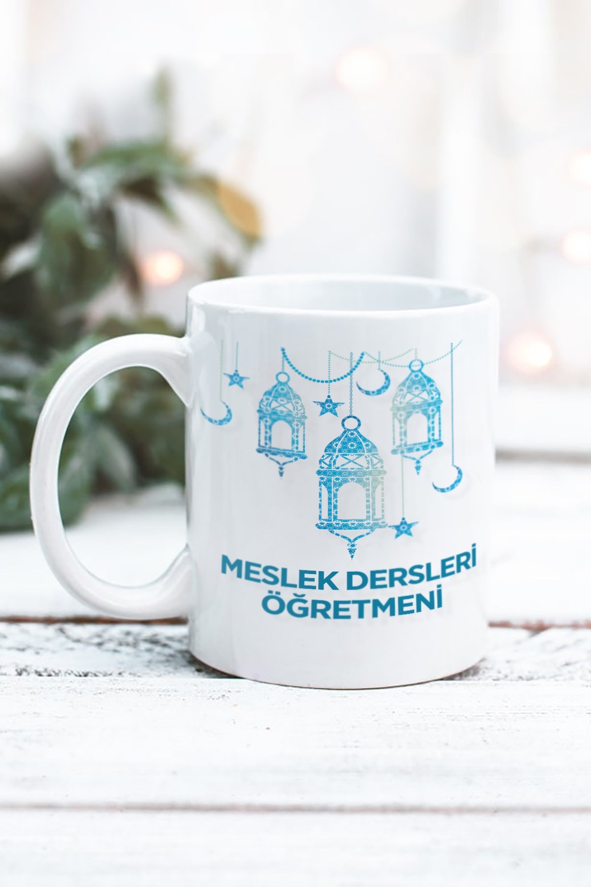 Meslek Dersleri Öğretmeni Tasarımlı Kupa Bardak