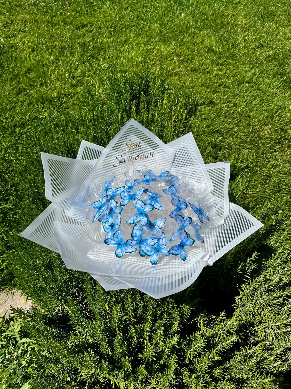 Led Işıklı Kelebek Buketi 