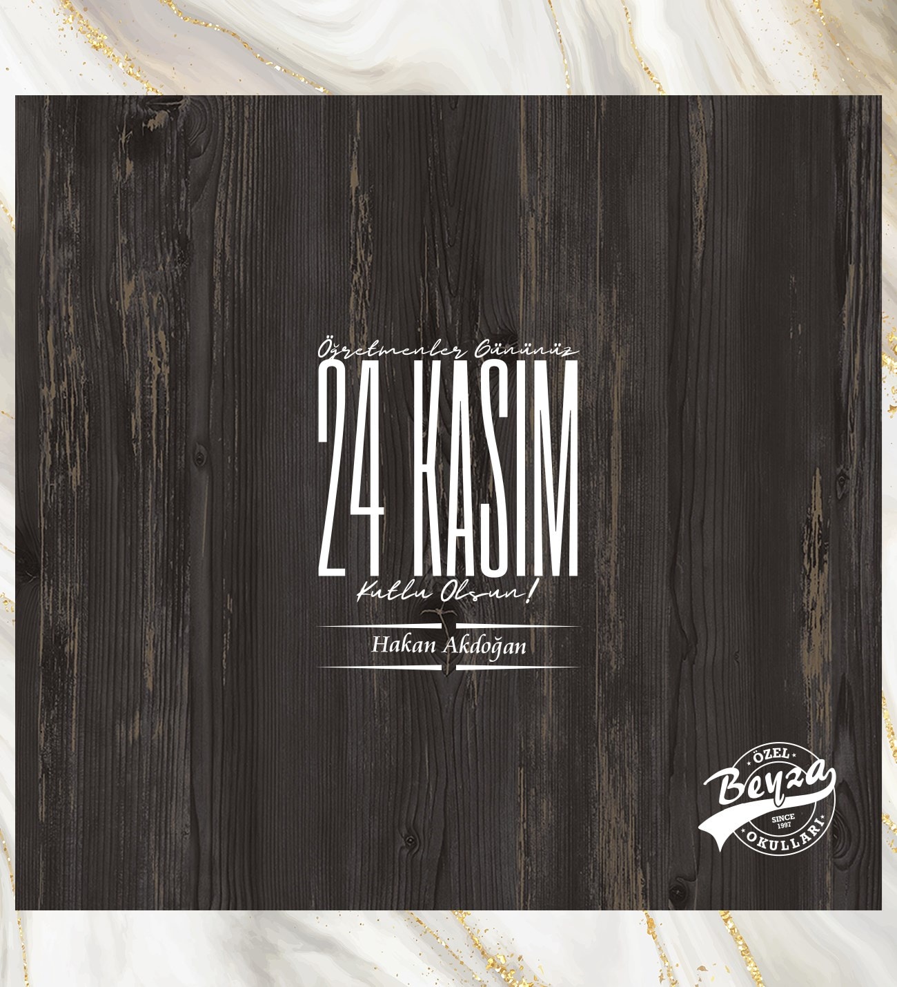 Öğretmenler Günü Hediyesi Okul/Kurum Logo Baskılı  Kişiye Özel Ahşap Kutulu İsimli Ajanda Kalem Kupa