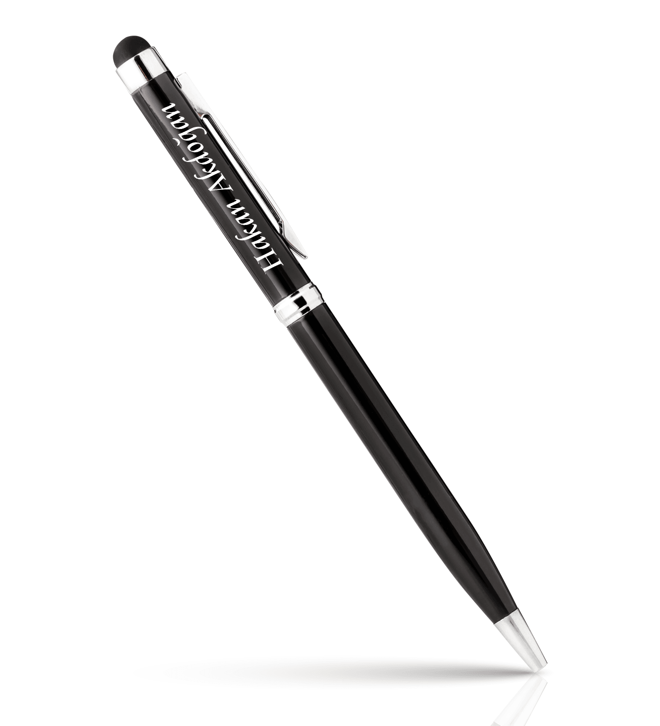  Kişiye Özel İsim Baskılı Kutulu Touch Pen Özellikli Metal Kalem 2 in 1